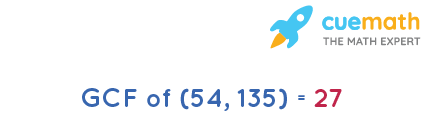 GCF of 54 and 135