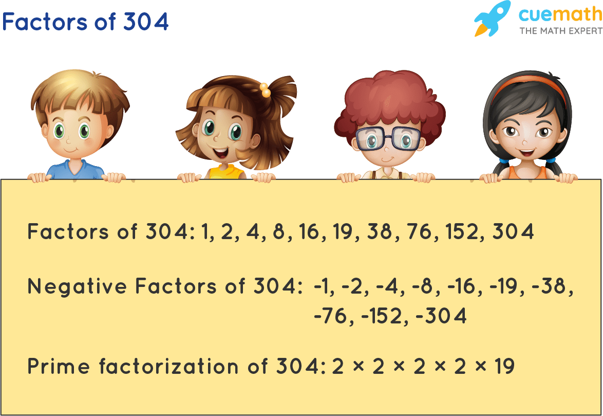 Factors of 304