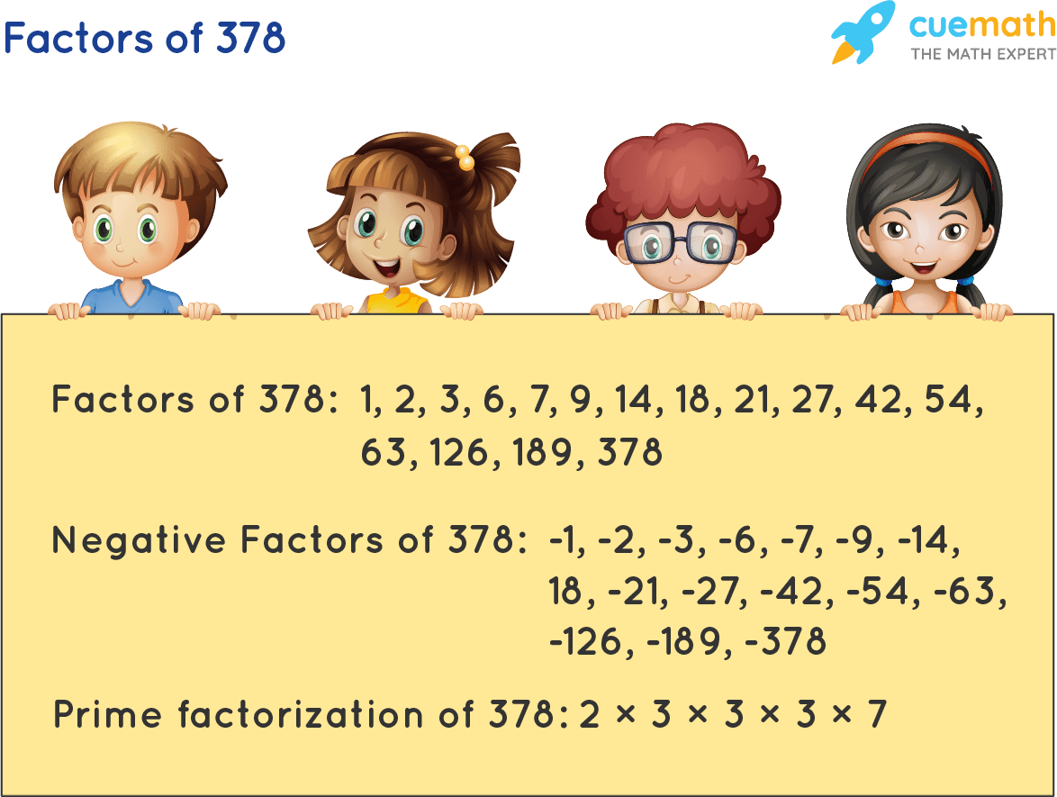 Factors of 378 - Find Prime Factorization/Factors of 378