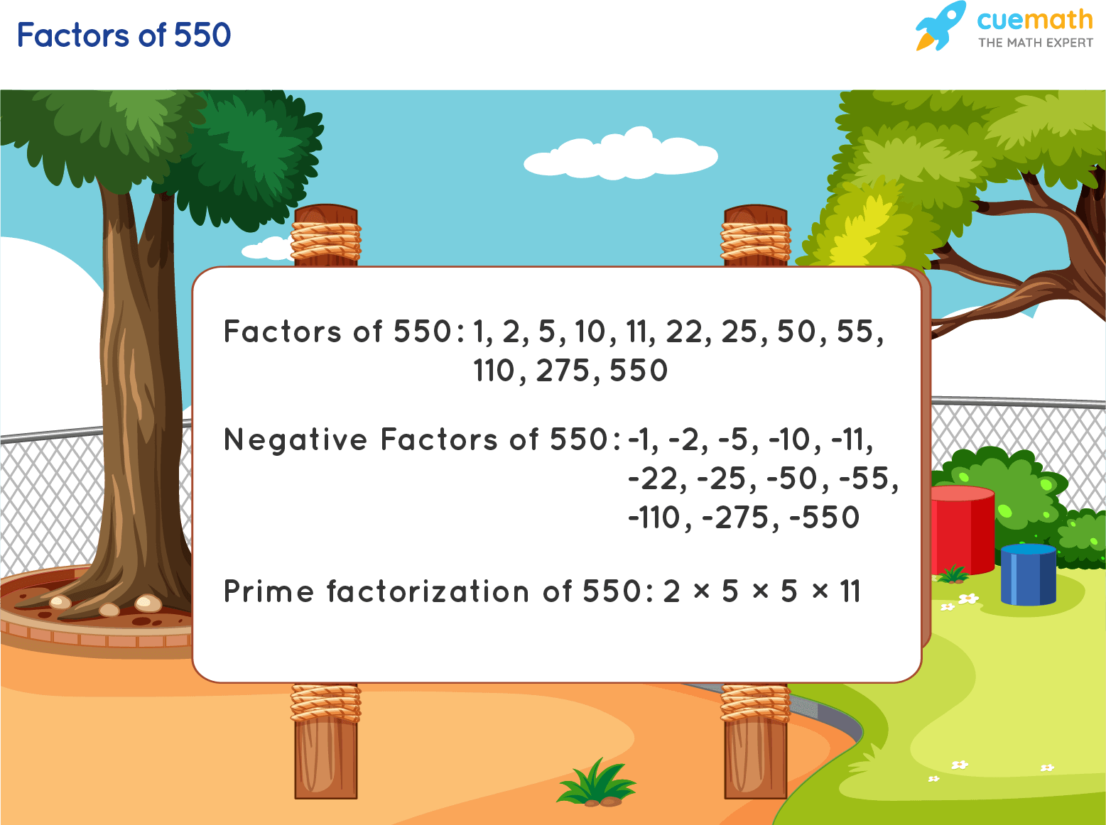 Factors of 550