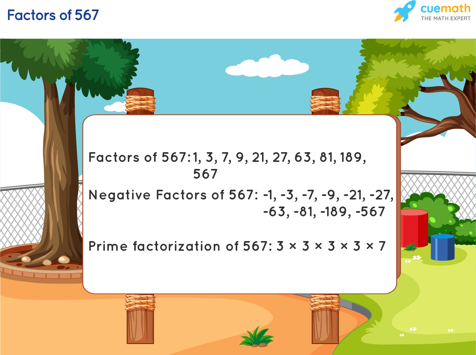 Factors of 567 - Find Prime Factorization/Factors of 567
