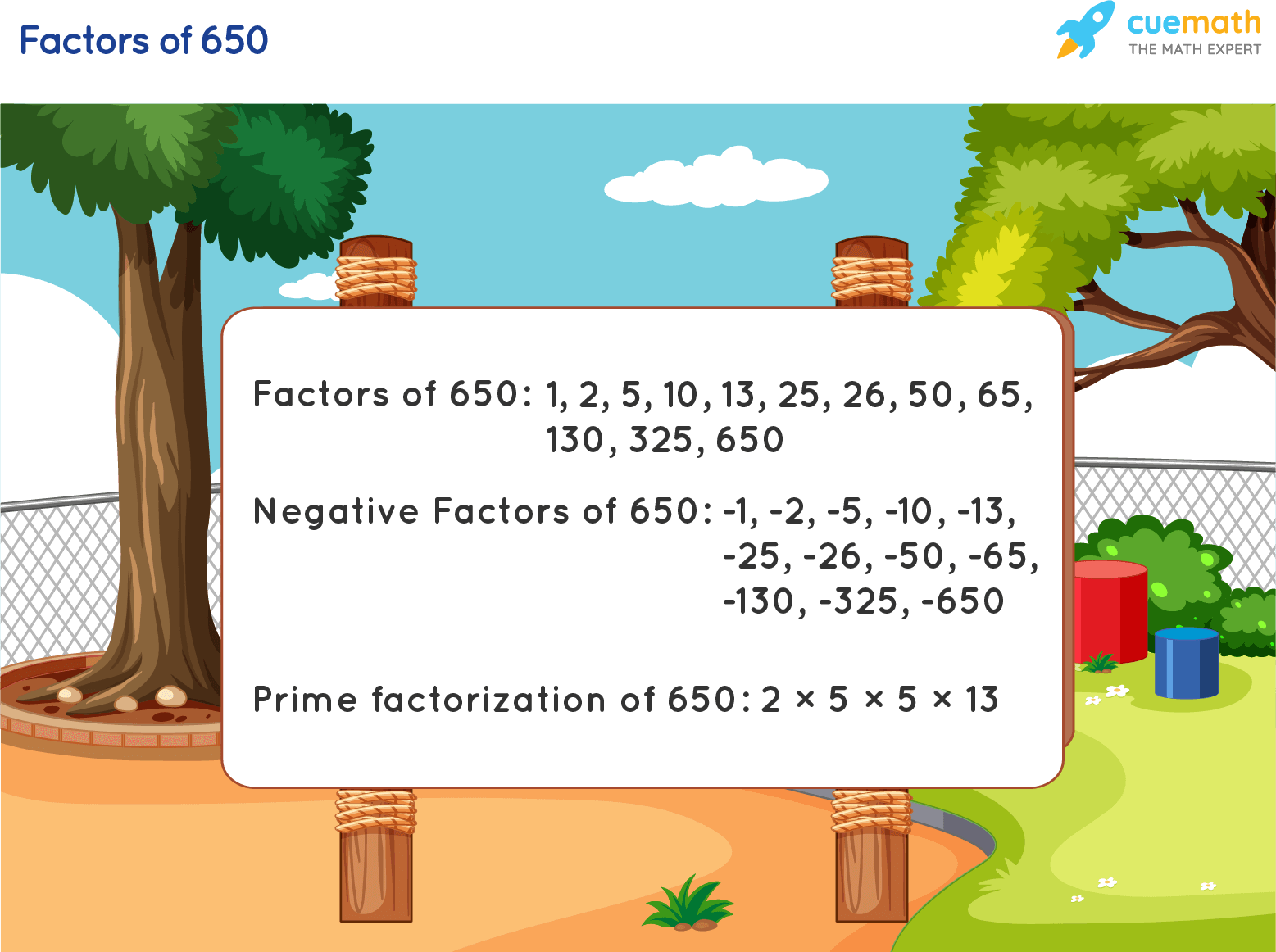 Factors of 650
