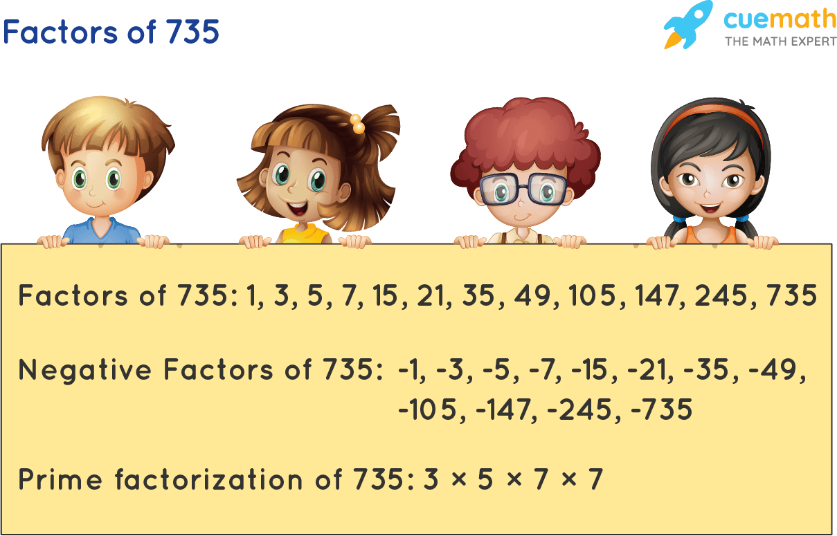 Factors Of 735 Find Prime Factorization Factors Of 735