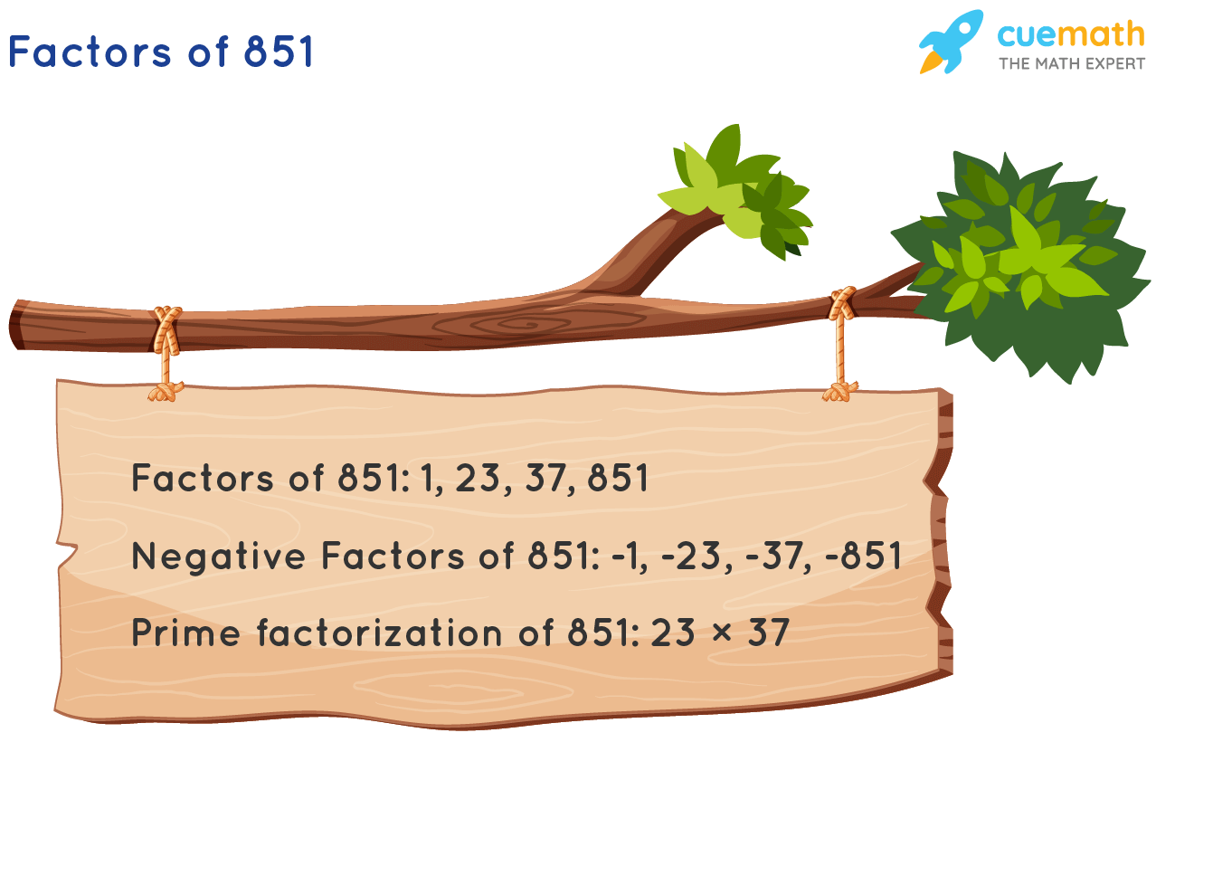 Factors of 851
