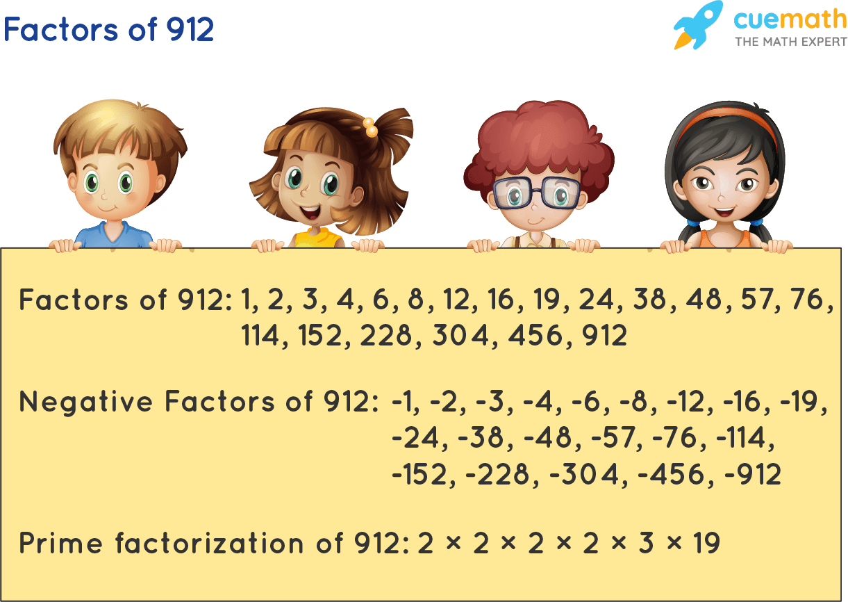 Factors of 912