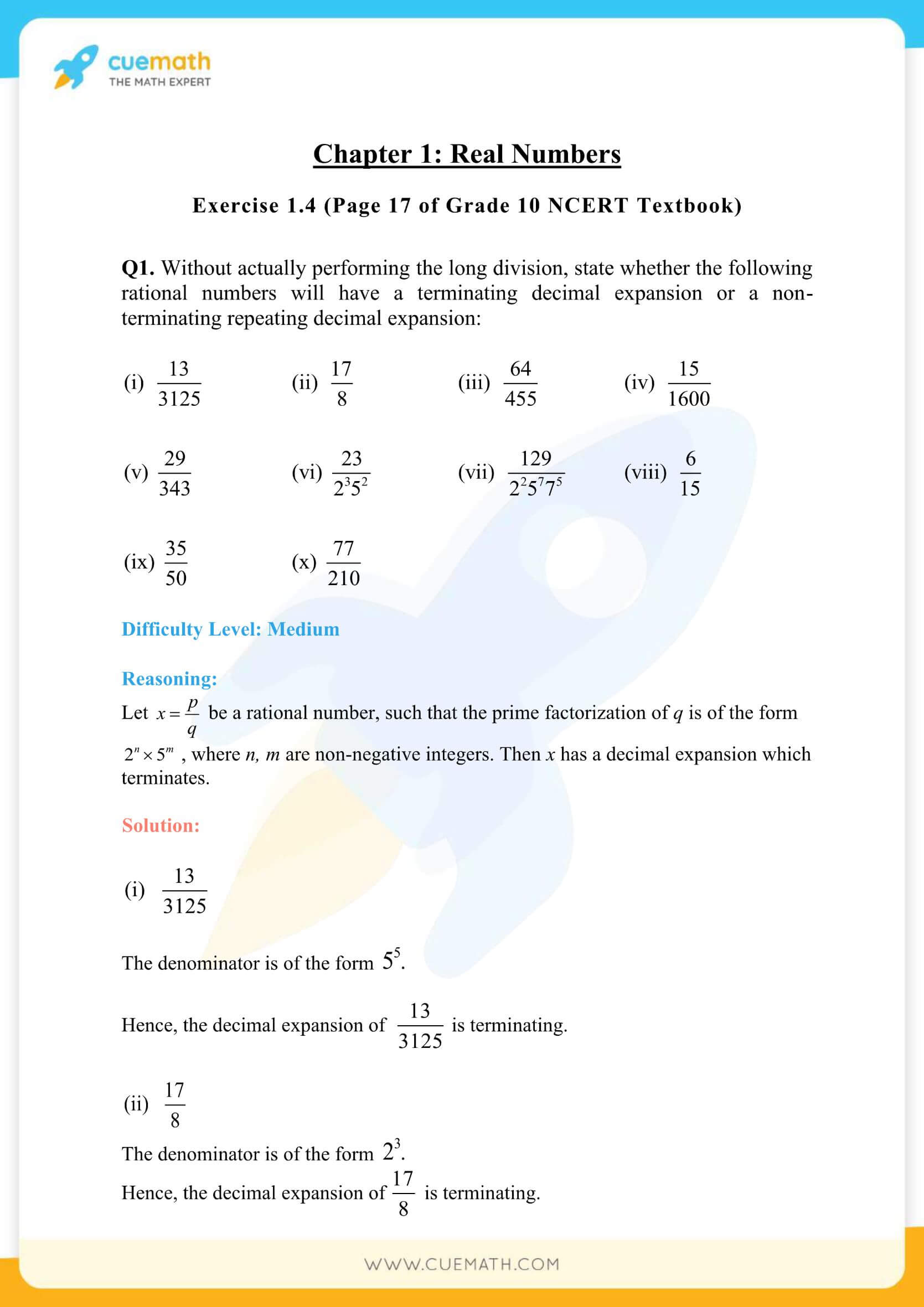 NCERT Solutions Class 10 Maths Chapter 1 Exercise 1.4 19