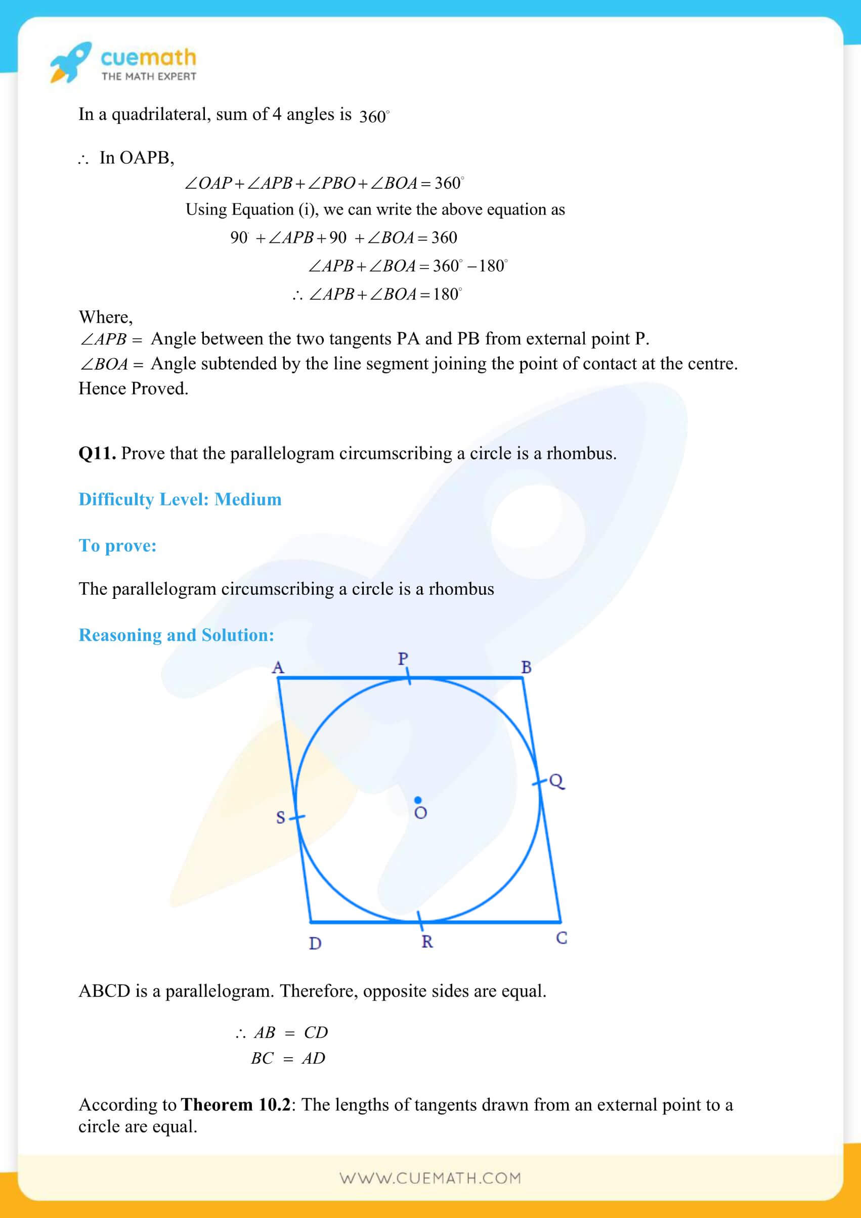 NCERT Solutions Class 10 Maths Chapter 10 Circles 17