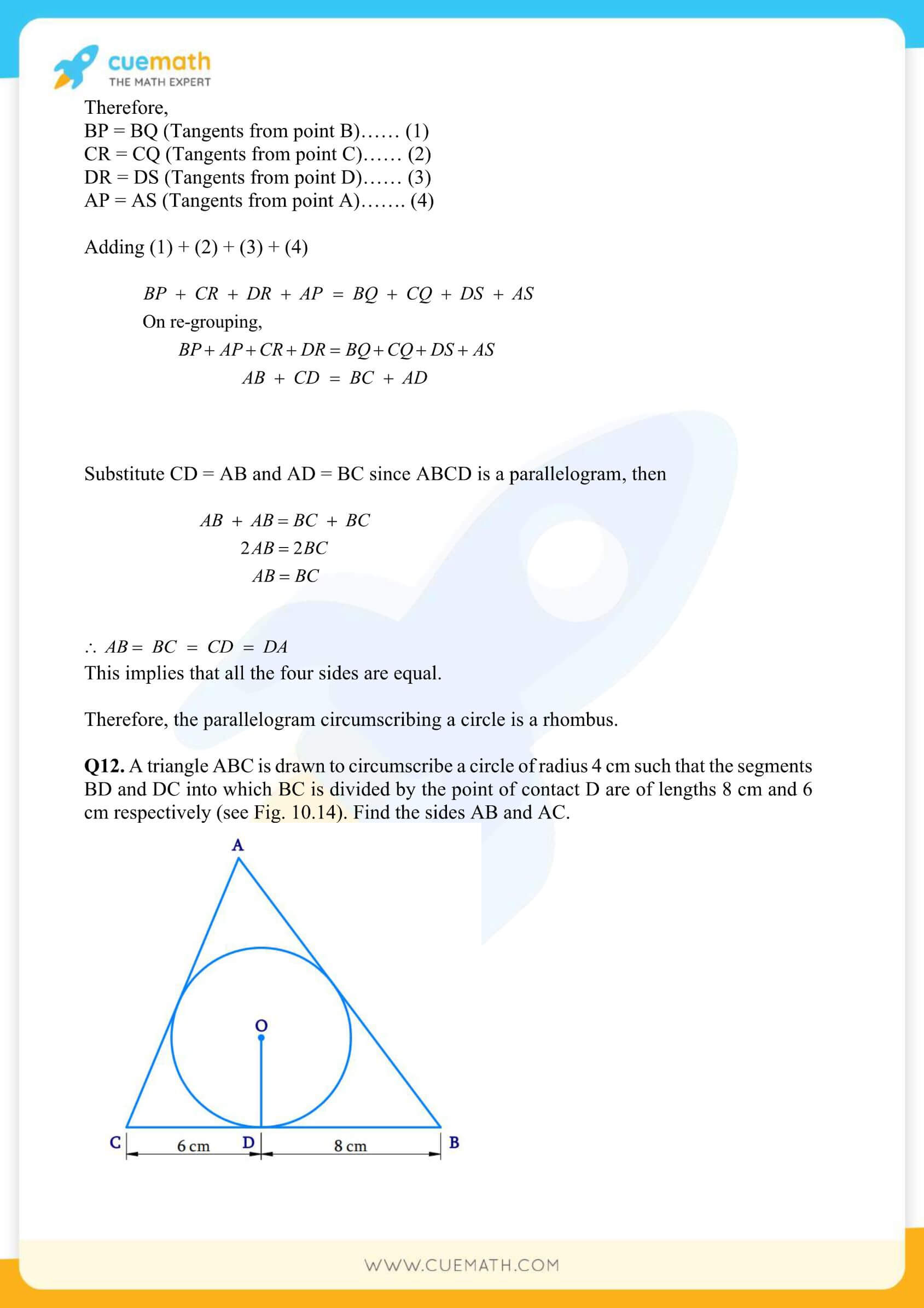 NCERT Solutions Class 10 Maths Chapter 10 Circles 18