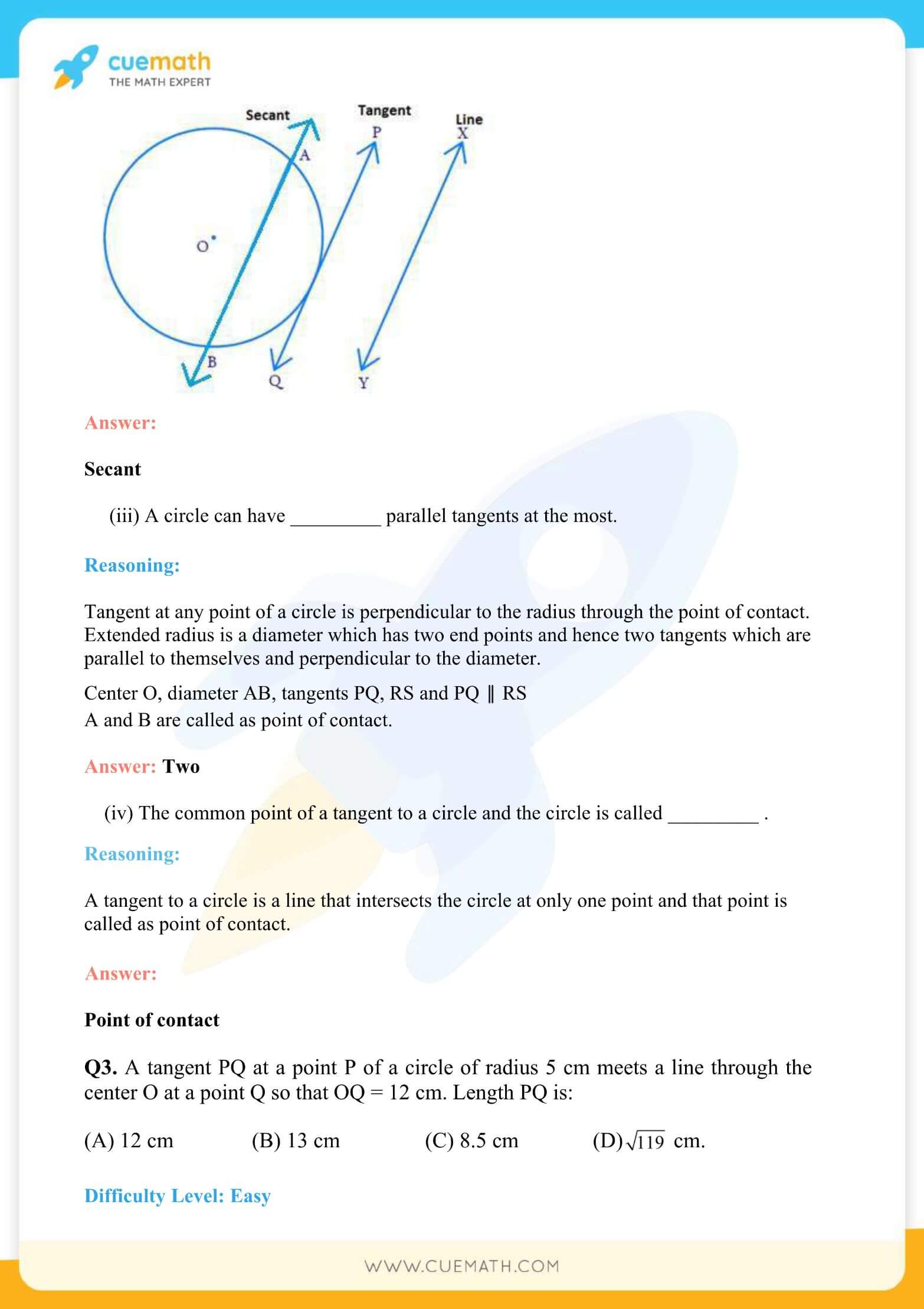 NCERT Solutions Class 10 Maths Chapter 10 Exercise 10.1 2