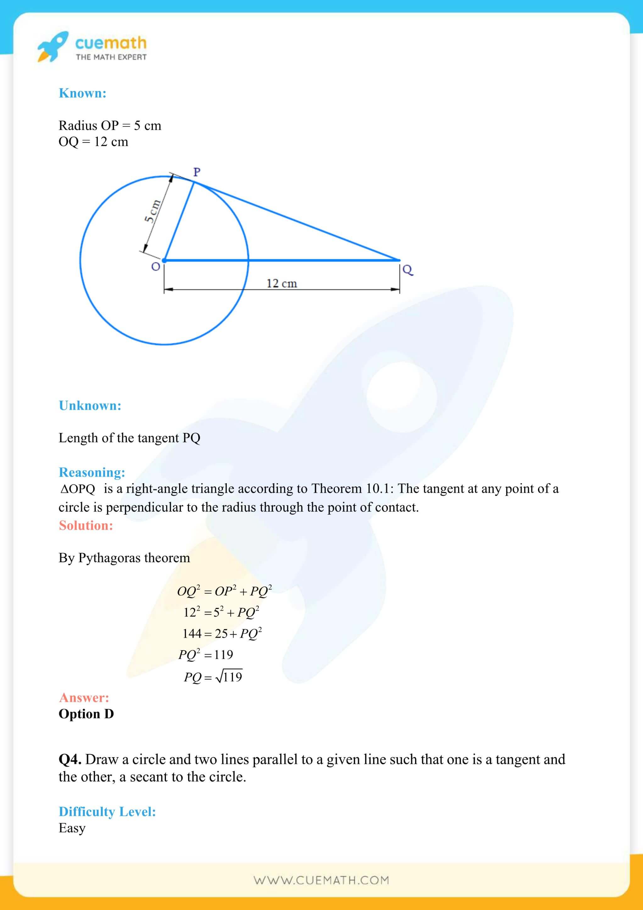 NCERT Solutions Class 10 Maths Chapter 10 Circles 3
