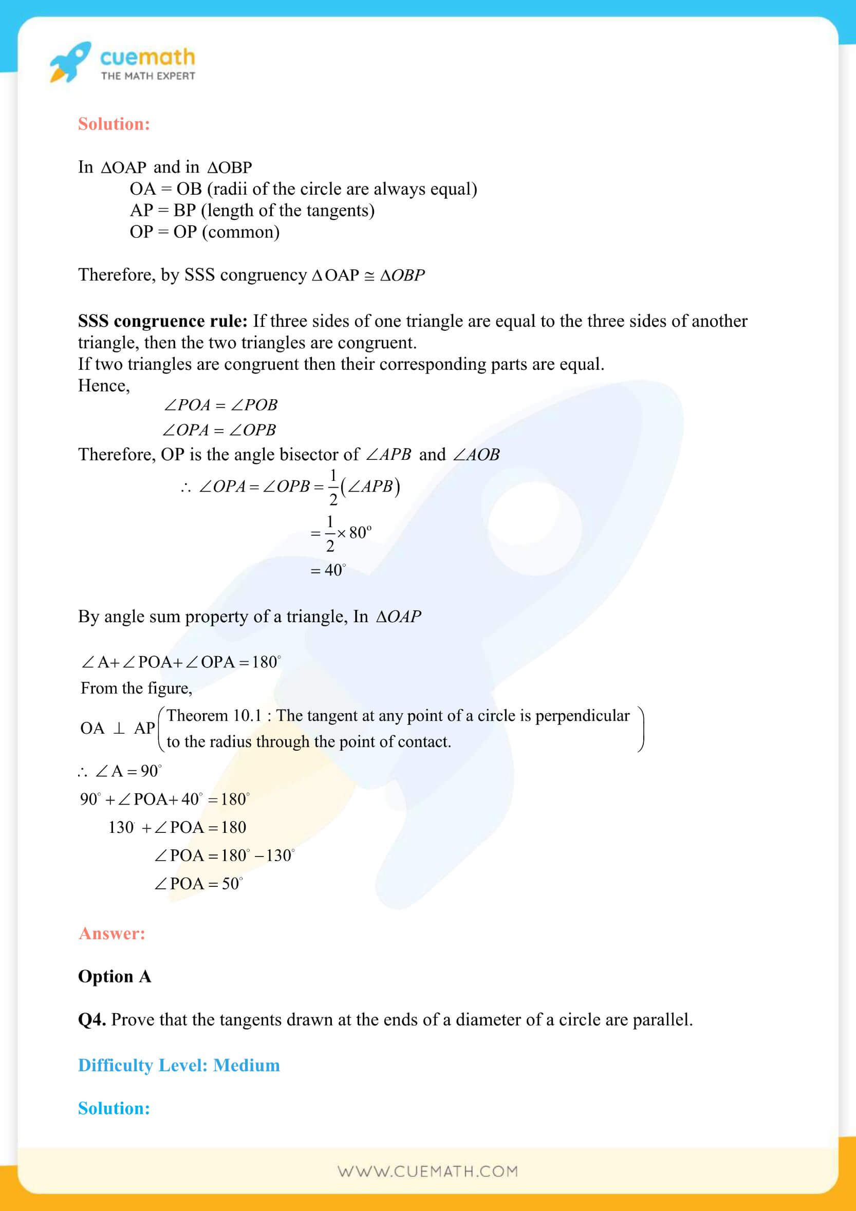 NCERT Solutions Class 10 Maths Chapter 10 Circles 8