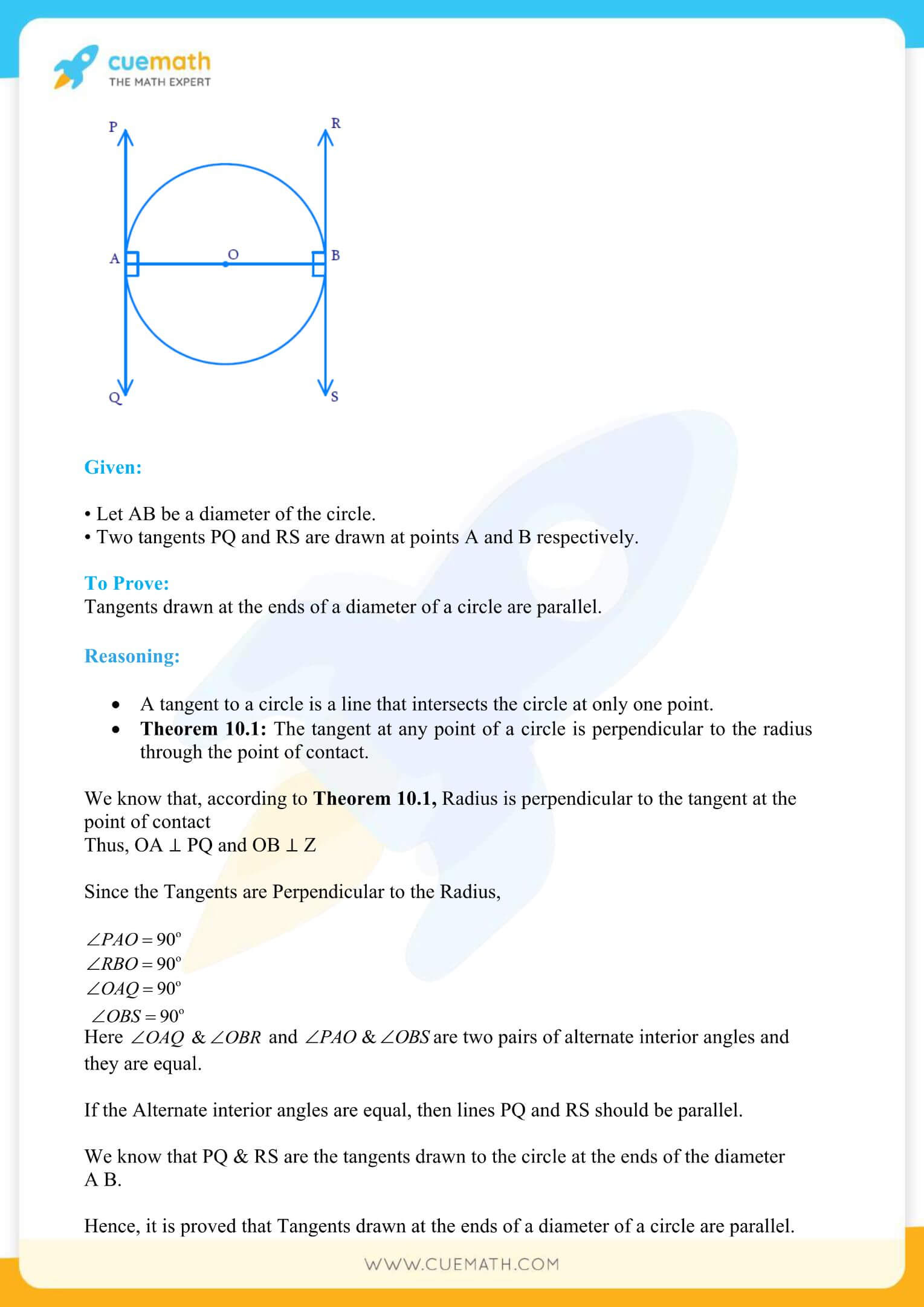 NCERT Solutions Class 10 Maths Chapter 10 Circles 9