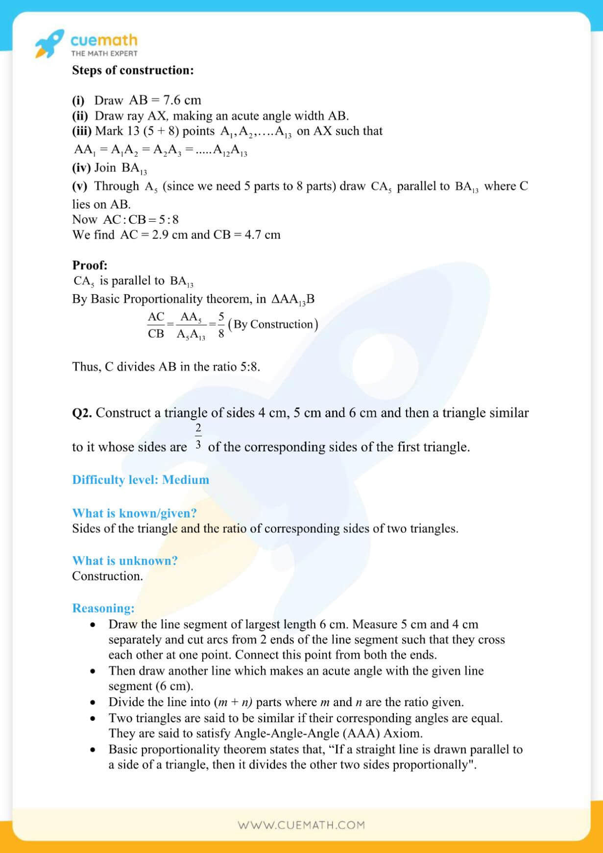 NCERT Solutions Class 10 Maths Chapter 11 Exercise 11.1 2