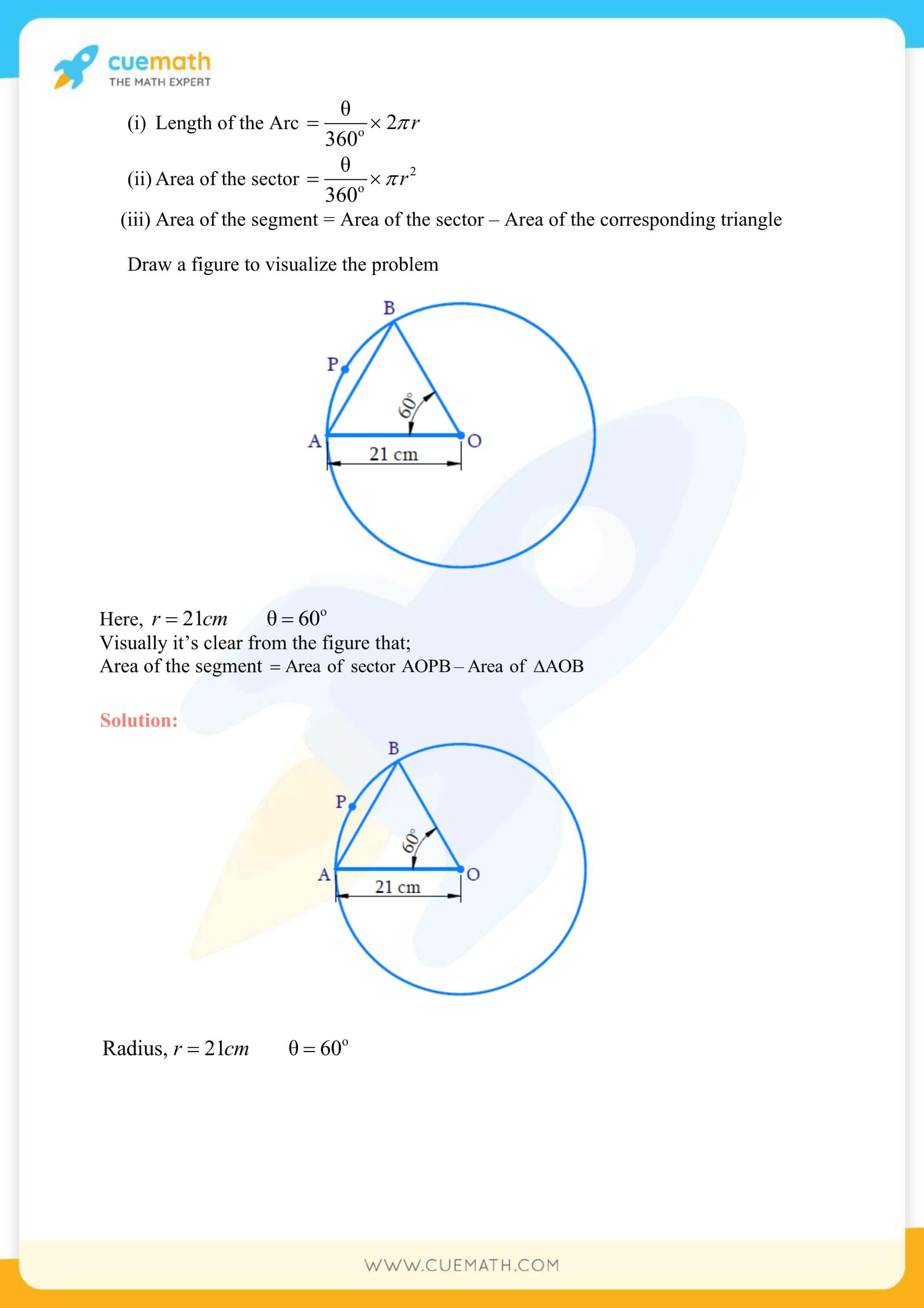 NCERT Solutions Class 10 Maths Chapter 12 Areas Related To Circles 12
