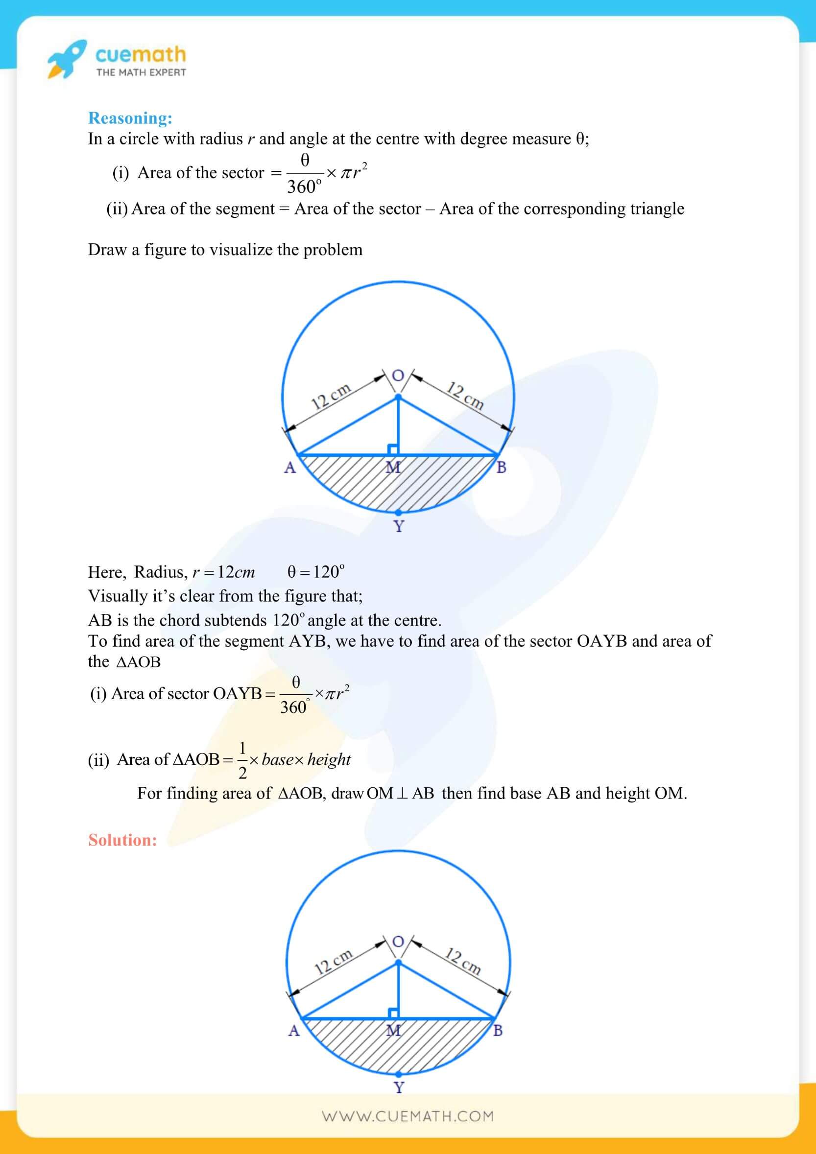 NCERT Solutions Class 10 Maths Chapter 12 Areas Related To Circles 18