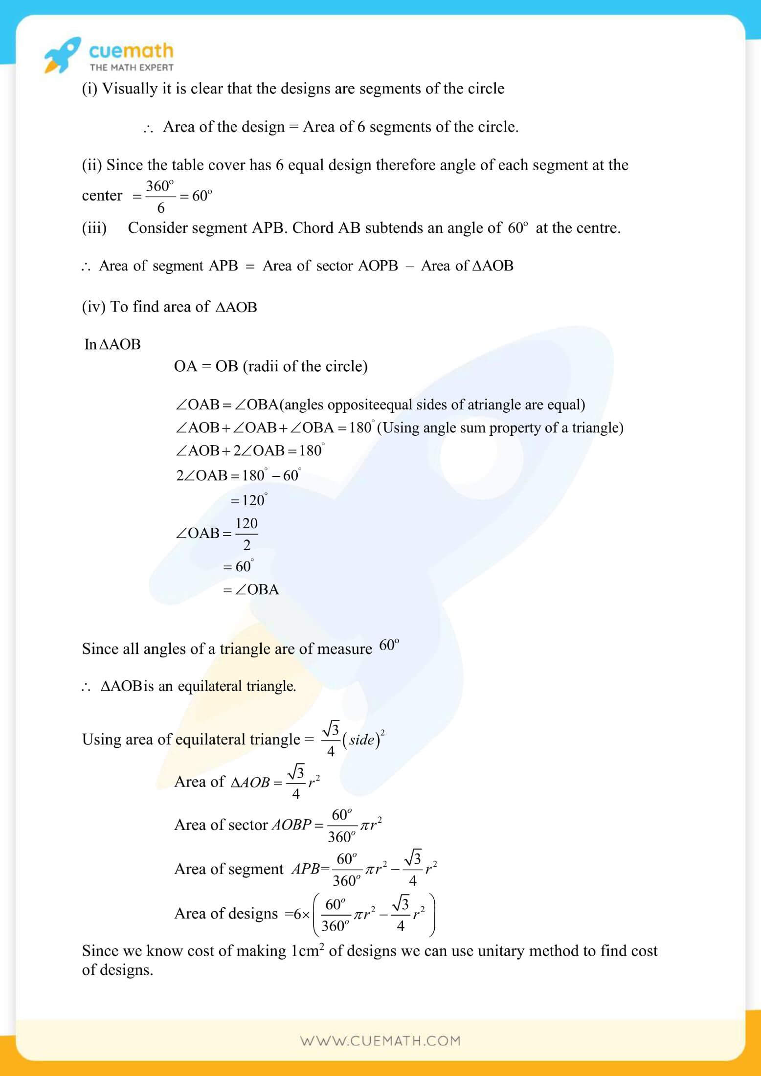 NCERT Solutions Class 10 Maths Chapter 12 Areas Related To Circles 28