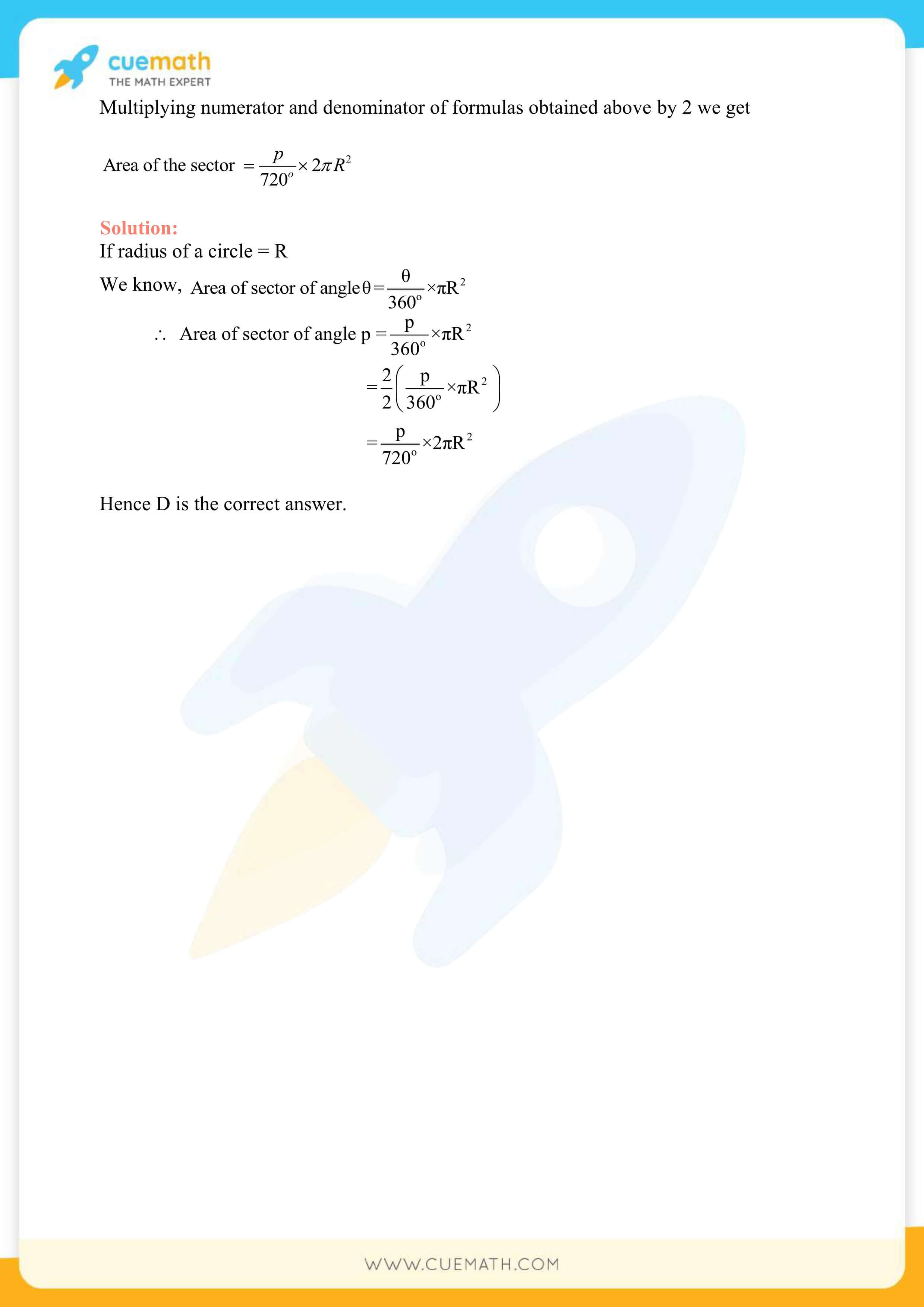 NCERT Solutions Class 10 Maths Chapter 12 Areas Related To Circles 31