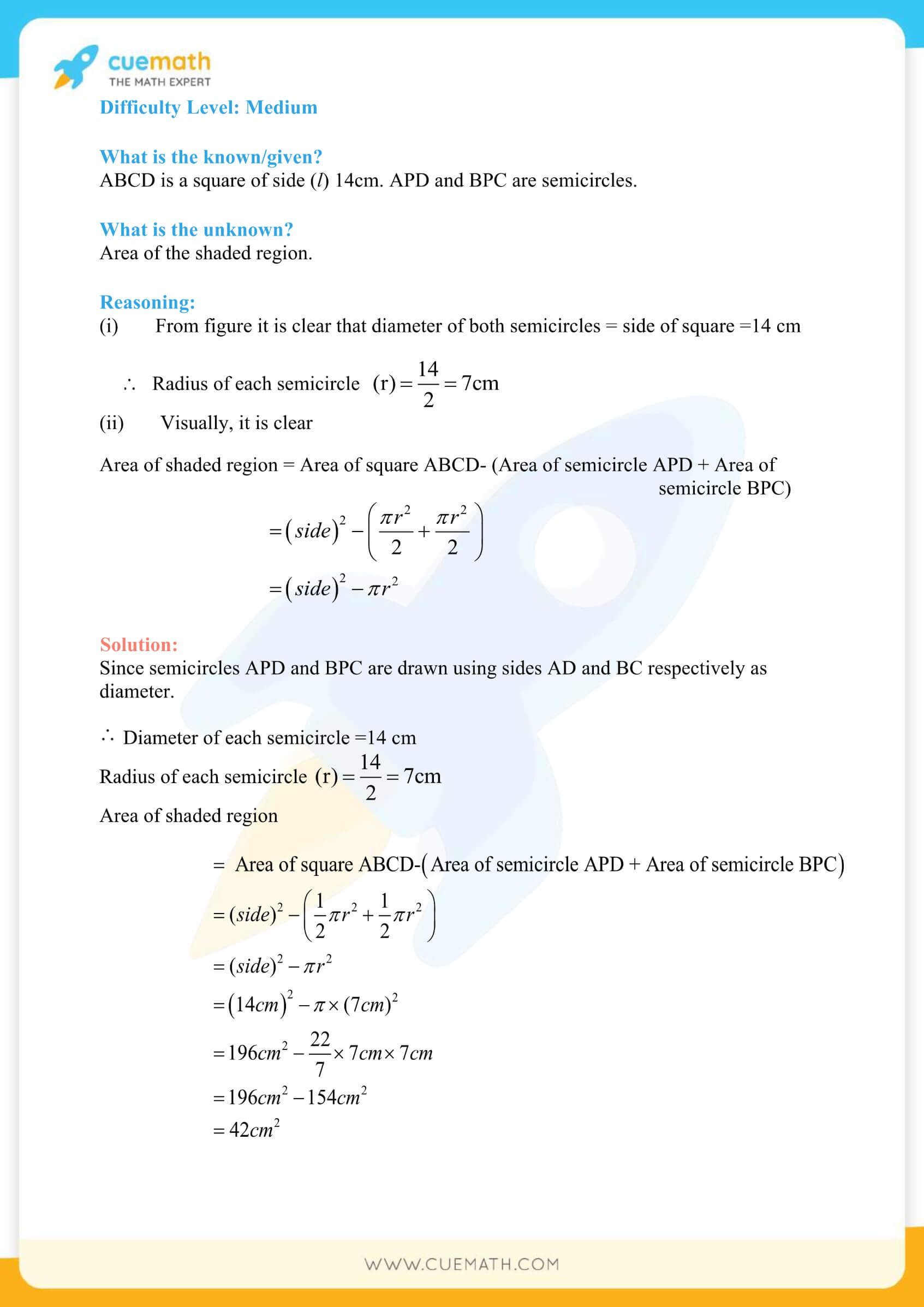 NCERT Solutions Class 10 Maths Chapter 12 Areas Related To Circles 36