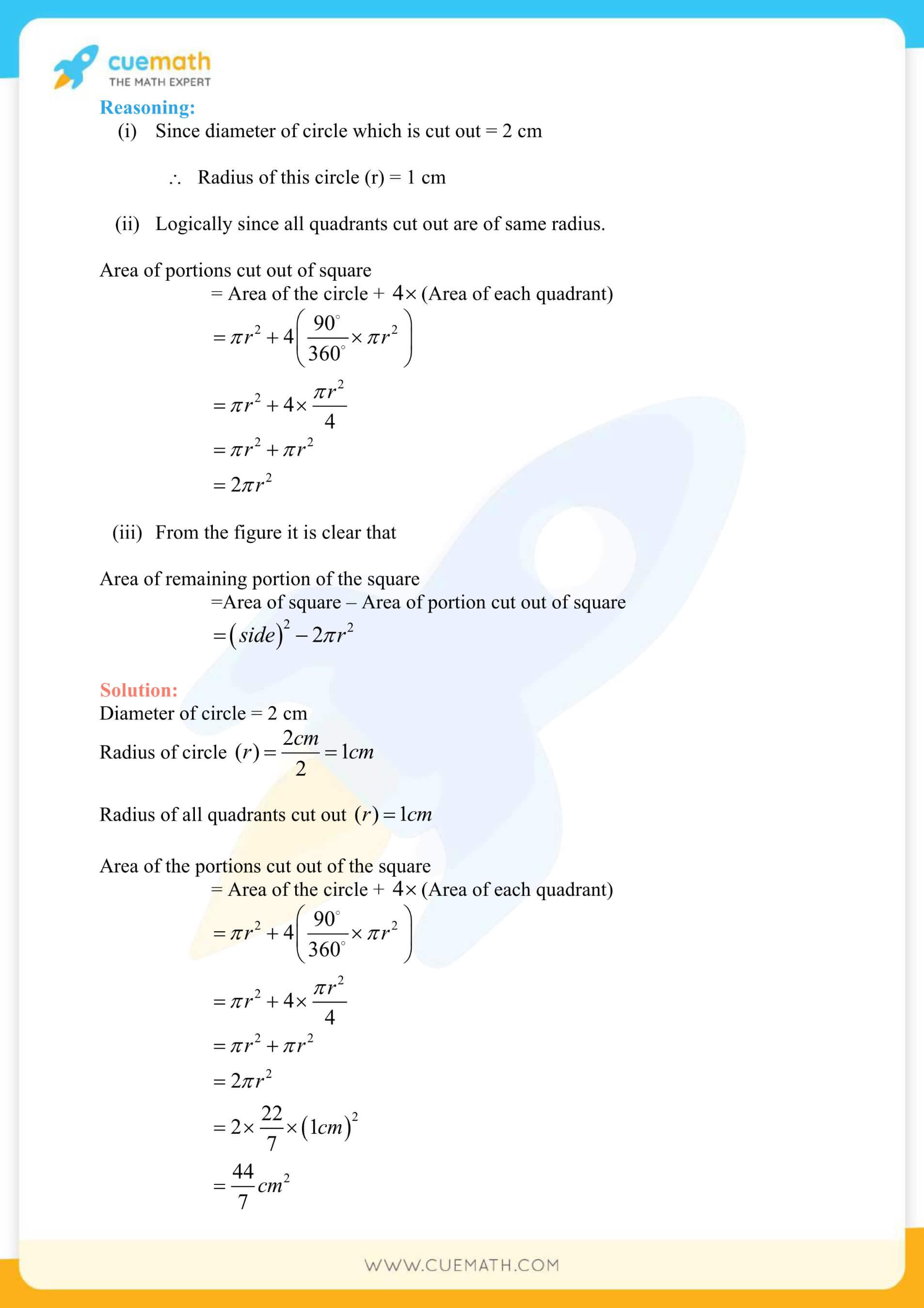 NCERT Solutions Class 10 Maths Chapter 12 Areas Related To Circles 39