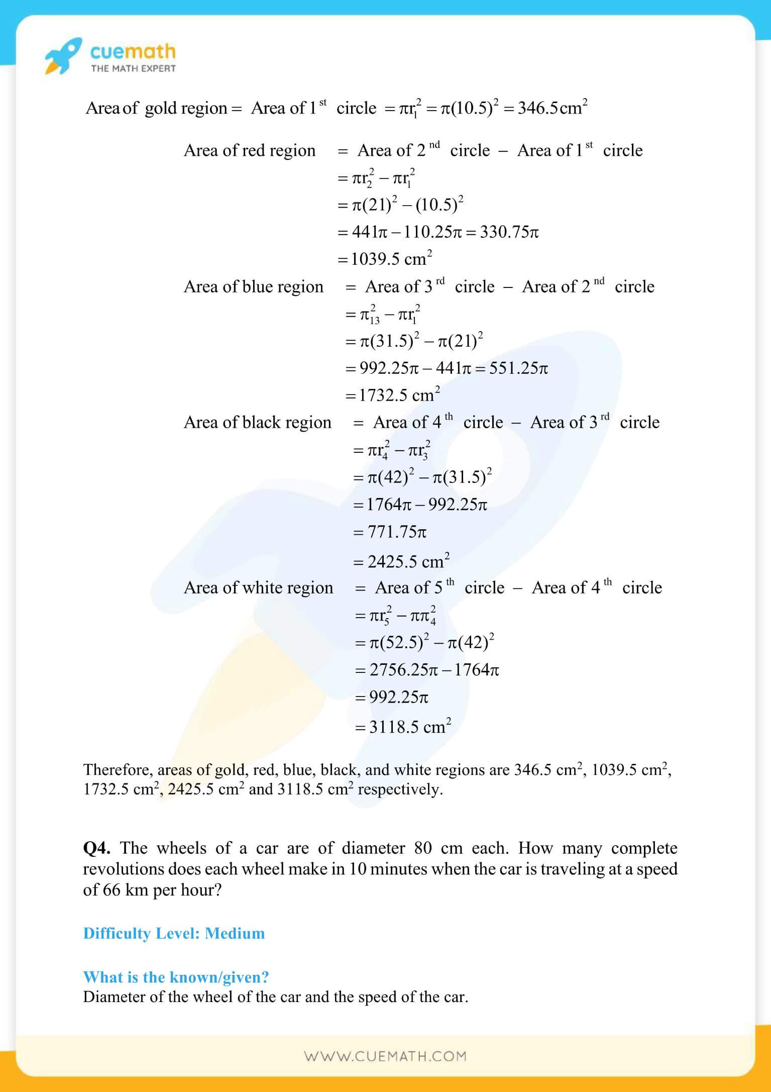 NCERT Solutions Class 10 Maths Chapter 12 Areas Related To Circles 4