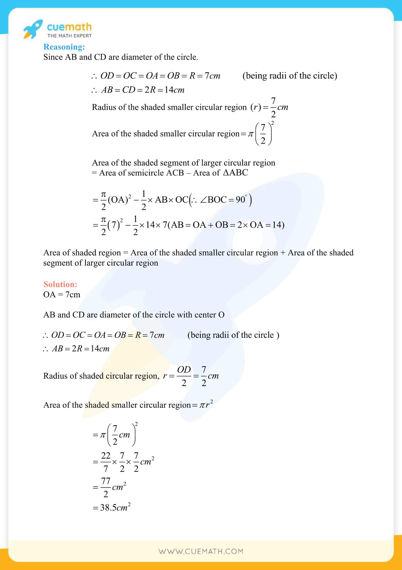 NCERT Solutions Class 10 Maths Chapter 12 Areas Related To Circles 49