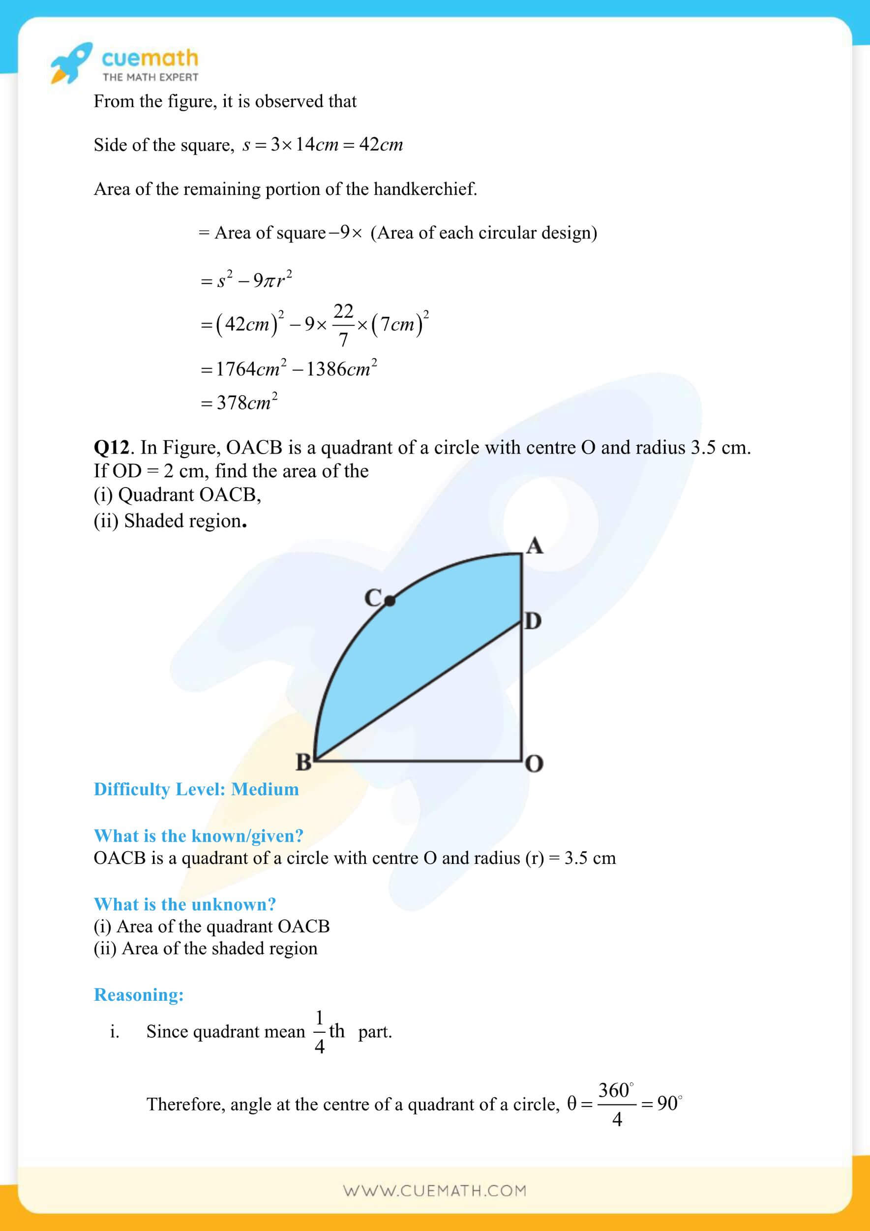 NCERT Solutions Class 10 Maths Chapter 12 Areas Related To Circles 54
