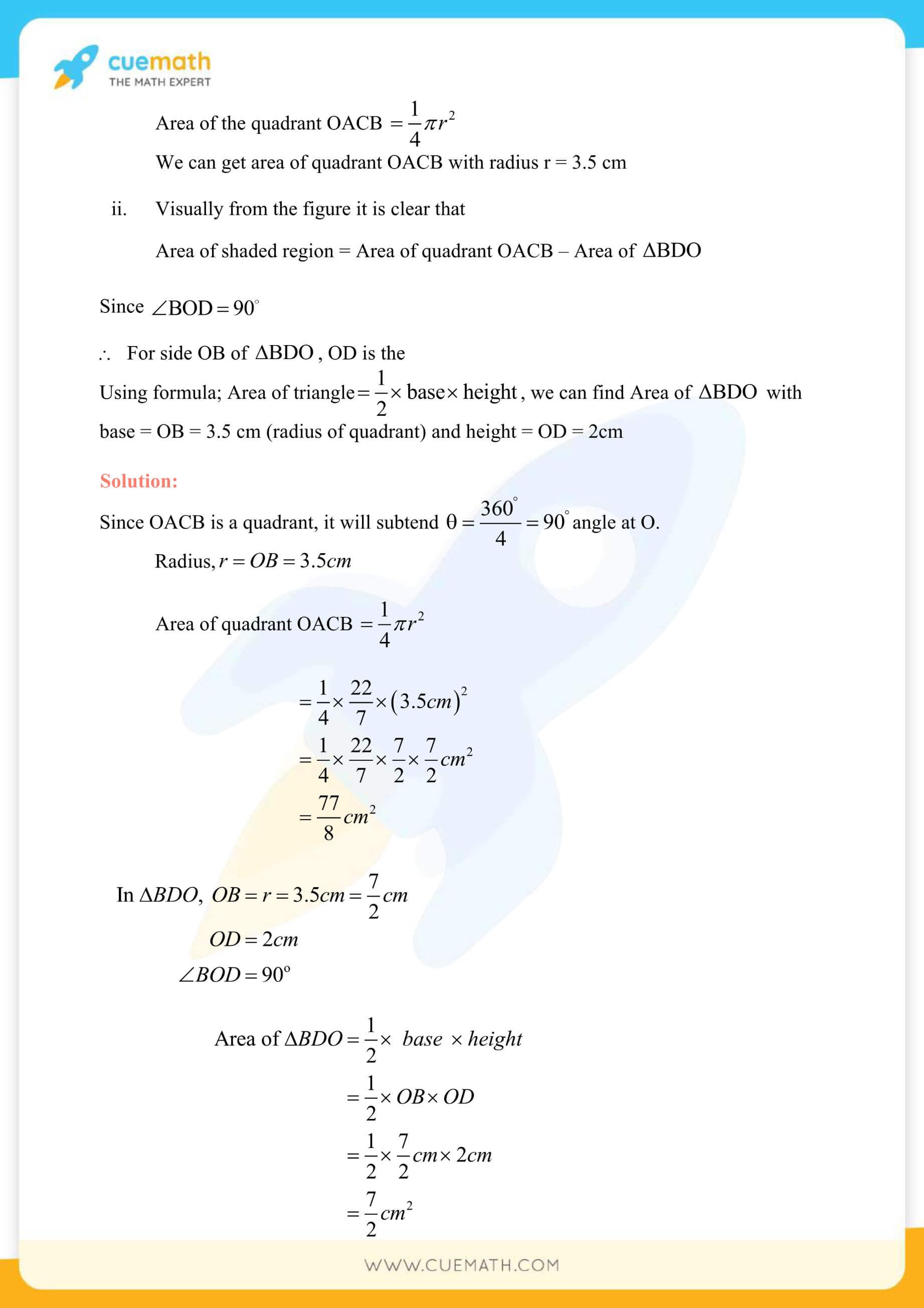 NCERT Solutions Class 10 Maths Chapter 12 Areas Related To Circles 55