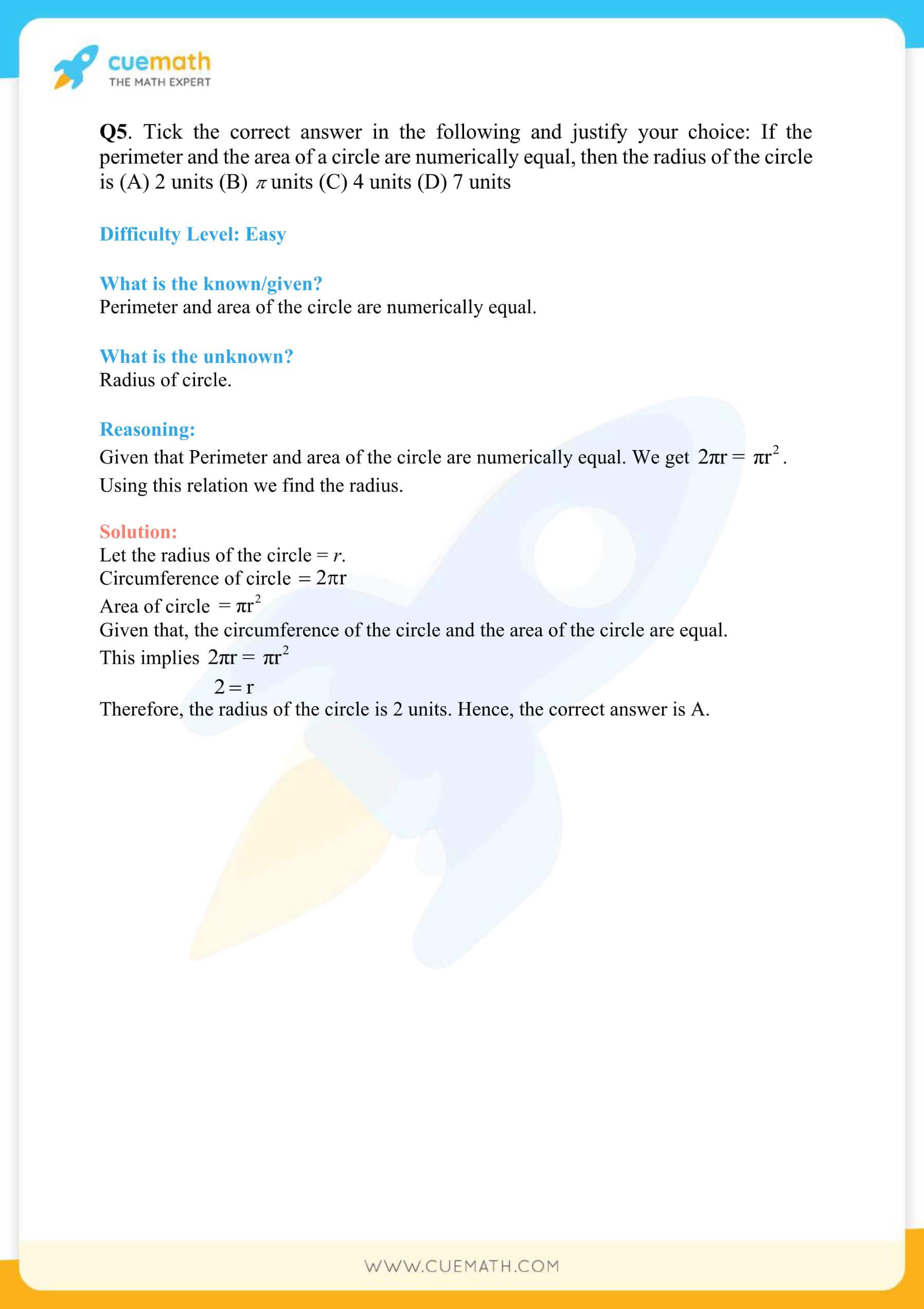 NCERT Solutions Class 10 Maths Chapter 12 Exercise 12.1 6