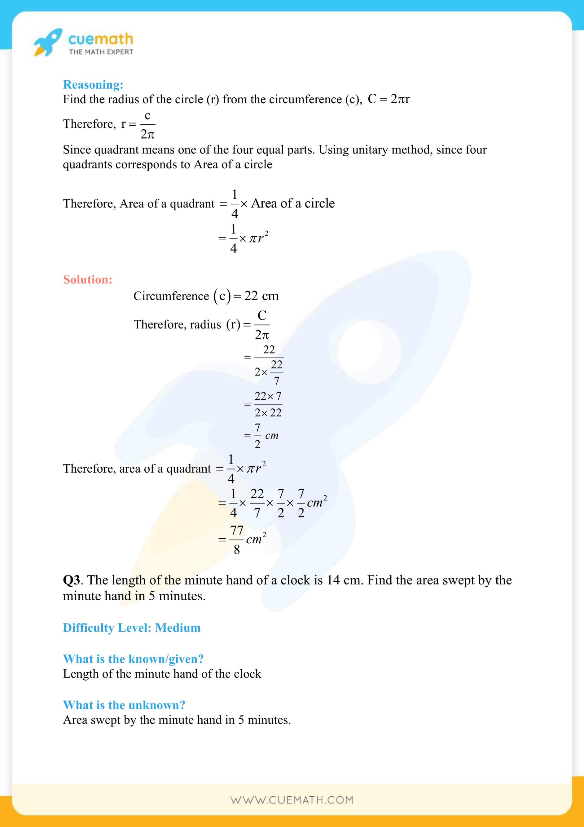 NCERT Solutions Class 10 Maths Chapter 12 Areas Related To Circles 8