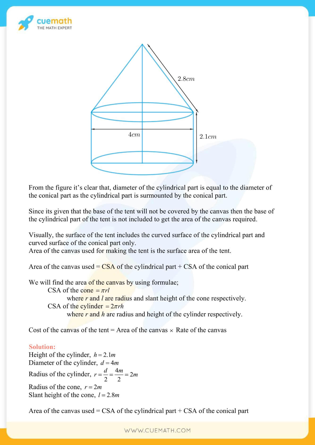 NCERT Solutions Class 10 Maths Chapter 13 Surface Area And Volumes 10