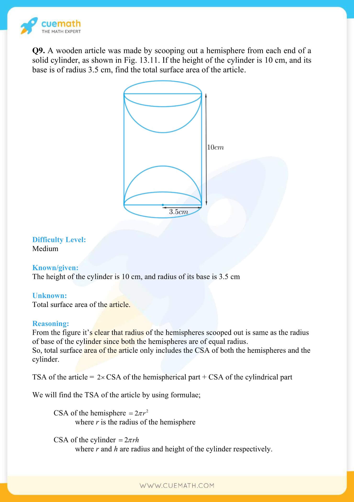 NCERT Solutions Class 10 Maths Chapter 13 Surface Area And Volumes 13