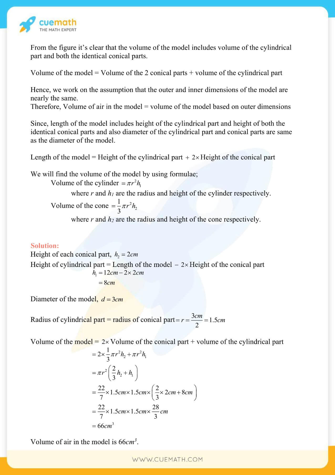 NCERT Solutions Class 10 Maths Chapter 13 Surface Area And Volumes 17