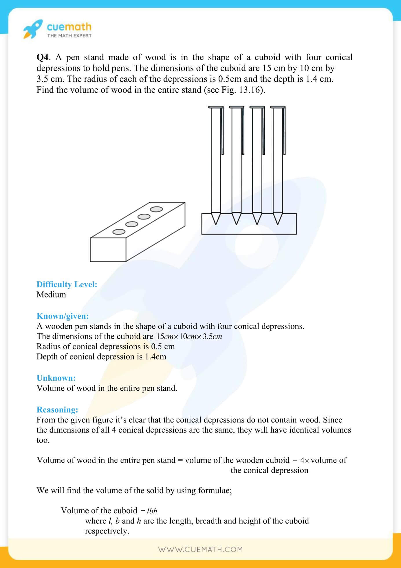 NCERT Solutions Class 10 Maths Chapter 13 Surface Area And Volumes 20