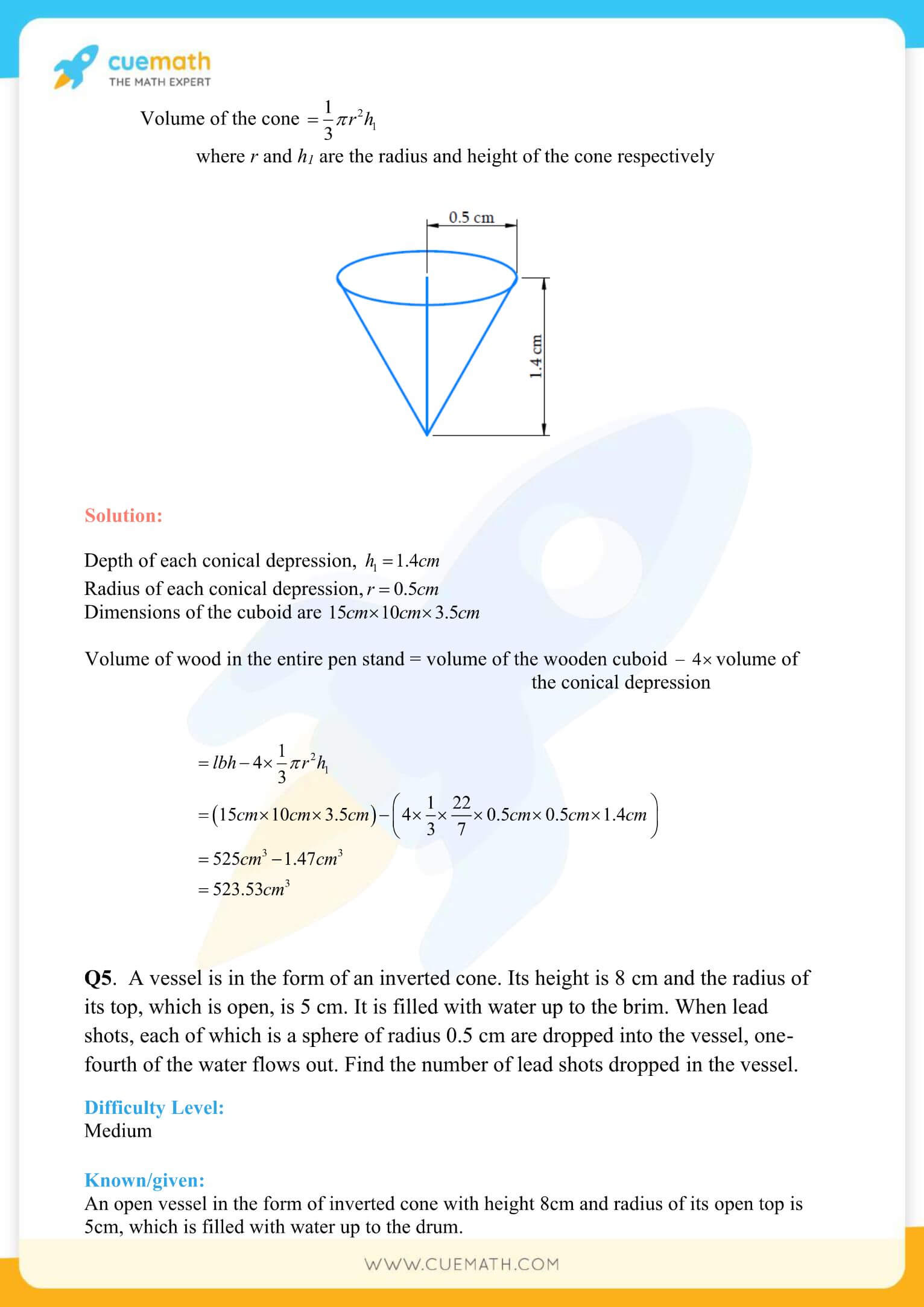 NCERT Solutions Class 10 Maths Chapter 13 Surface Area And Volumes 21