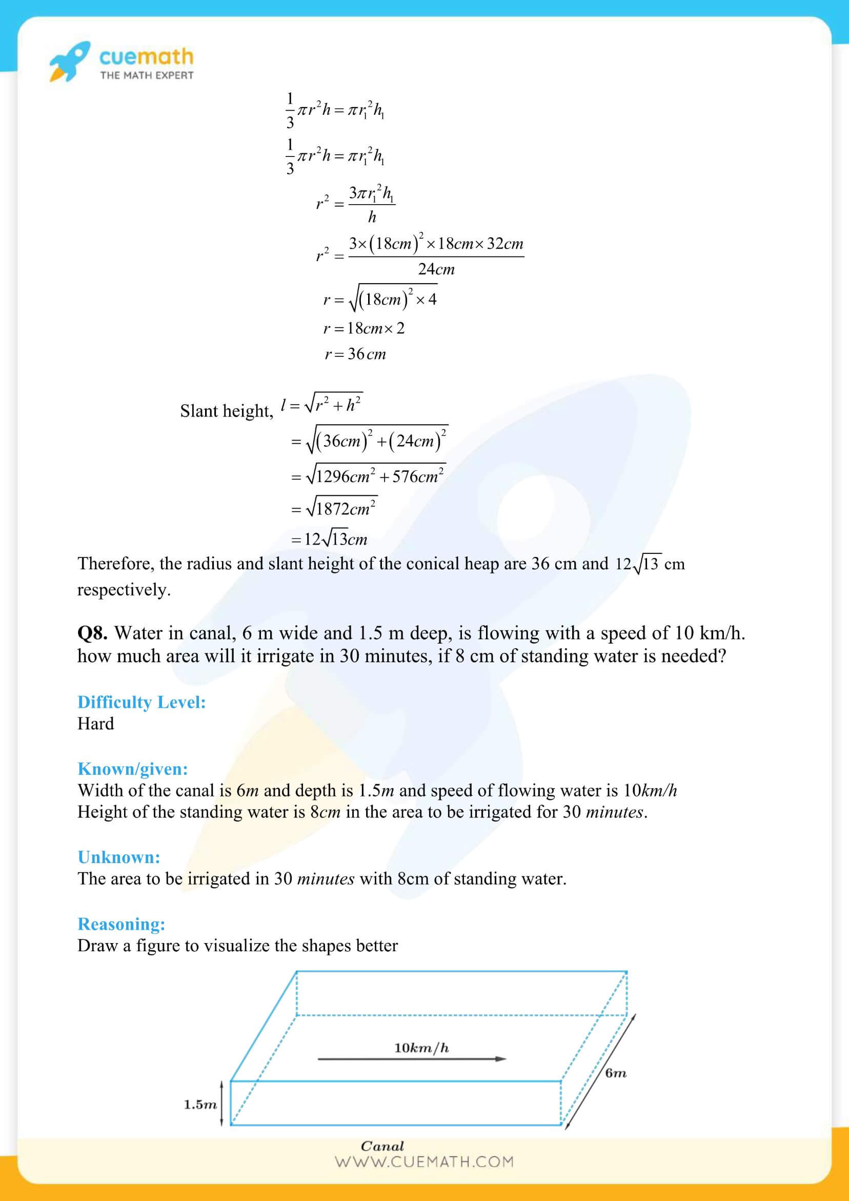 NCERT Solutions Class 10 Maths Chapter 13 Surface Area And Volumes 38