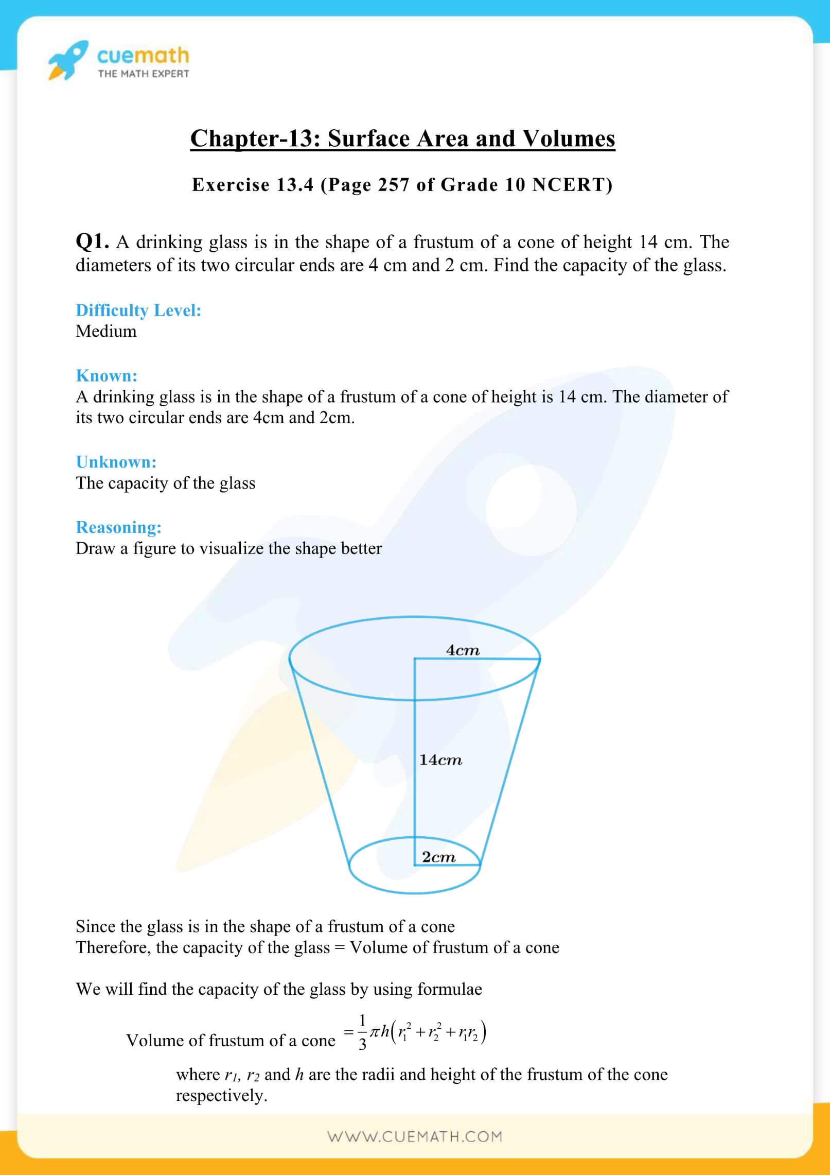NCERT Solutions Class 10 Maths Chapter 13 Surface Area And Volumes 42