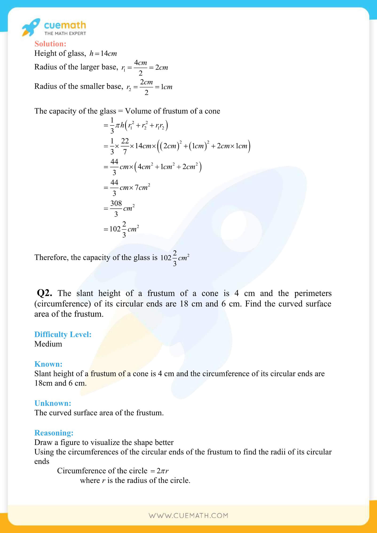 NCERT Solutions Class 10 Maths Chapter 13 Surface Area And Volumes 43