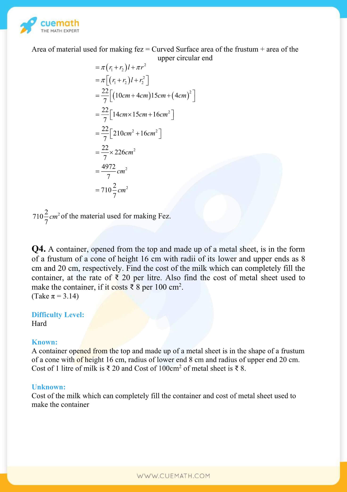 NCERT Solutions Class 10 Maths Chapter 13 Surface Area And Volumes 46
