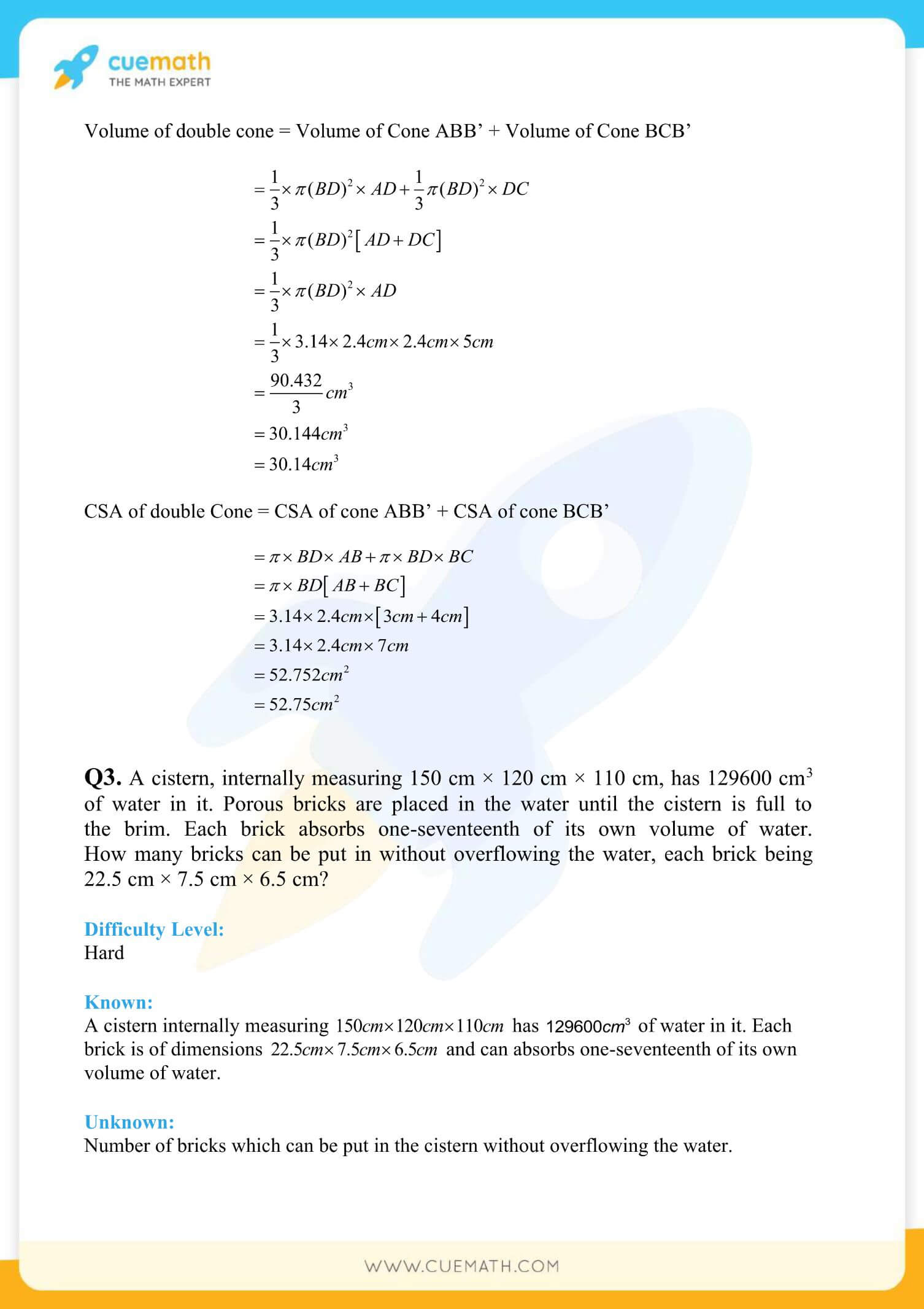 NCERT Solutions Class 10 Maths Chapter 13 Surface Area And Volumes 57