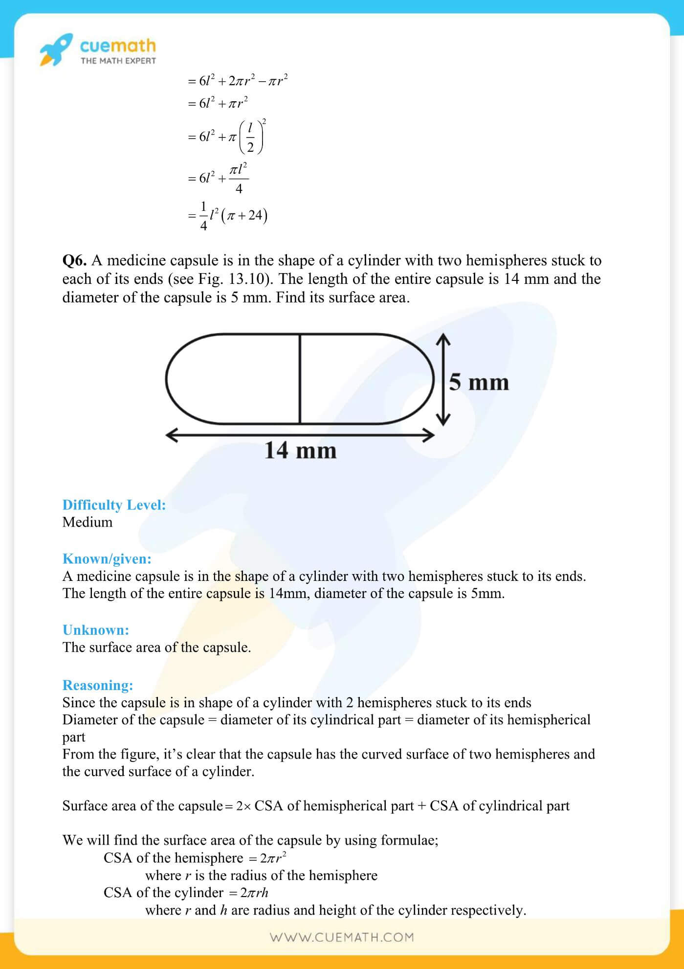 NCERT Solutions Class 10 Maths Chapter 13 Surface Area And Volumes 8