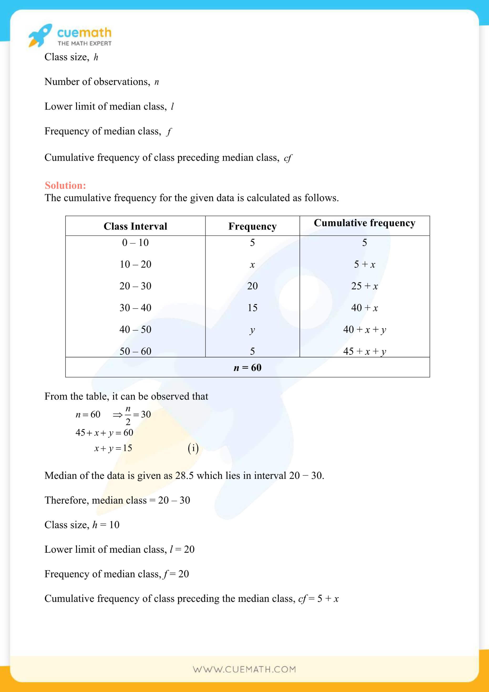 NCERT Solutions Class 10 Maths Chapter 14 Statistics 31