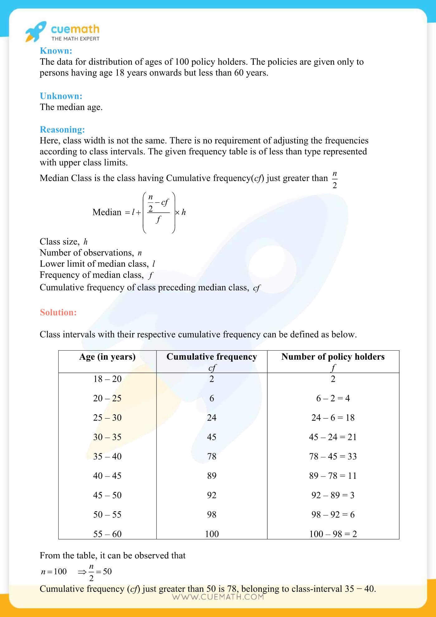 NCERT Solutions Class 10 Maths Chapter 14 Statistics 33