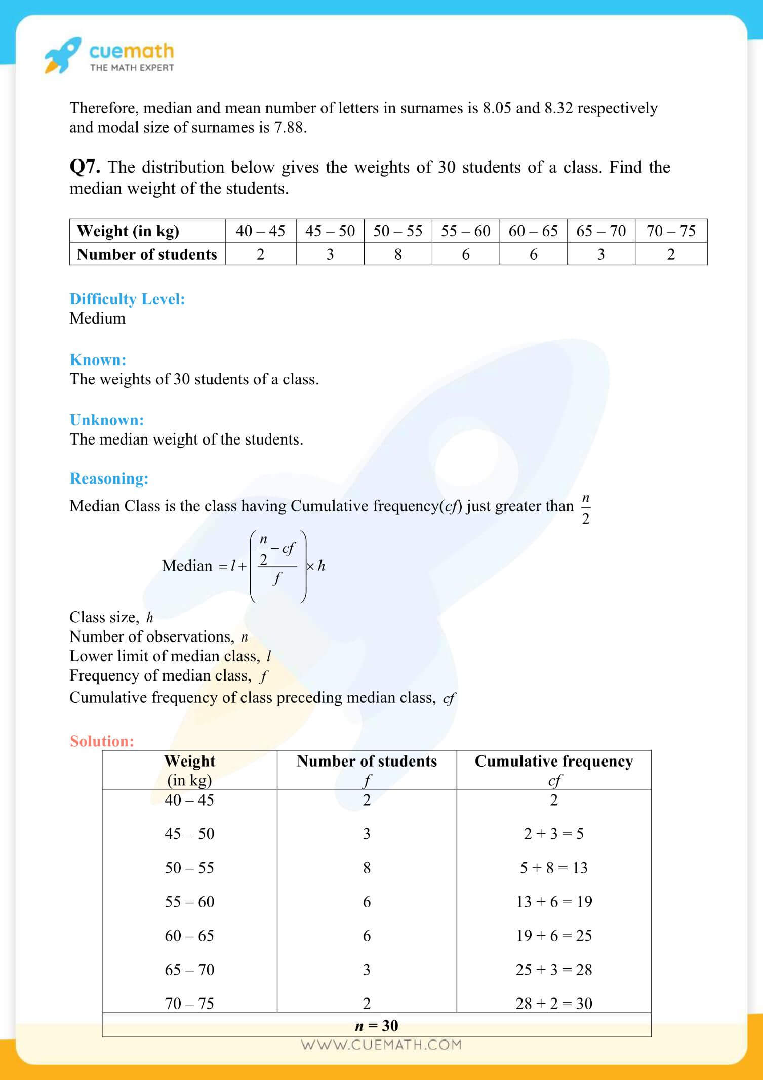 NCERT Solutions Class 10 Maths Chapter 14 Statistics 42