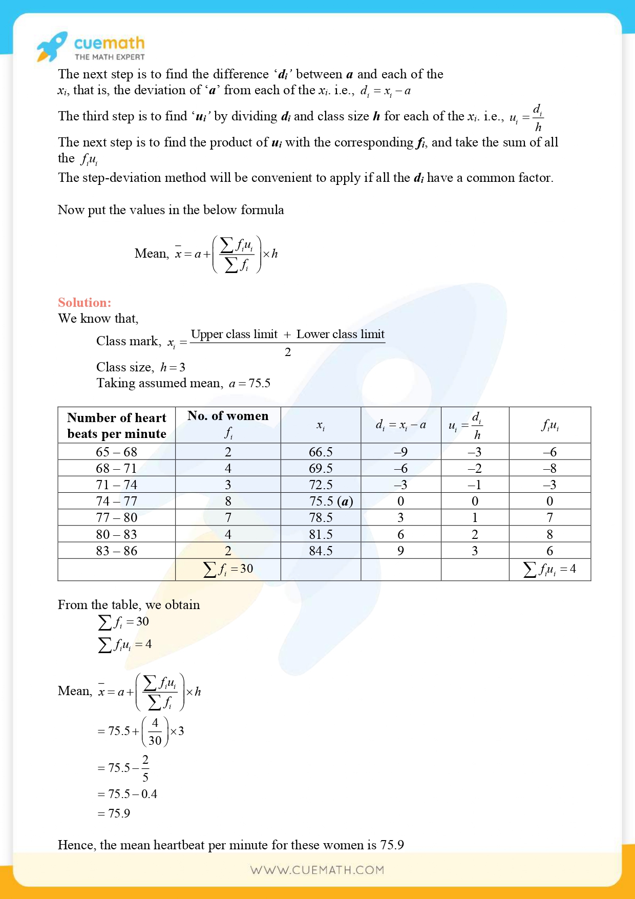 NCERT Solutions Class 10 Maths Chapter 14 Statistics 6