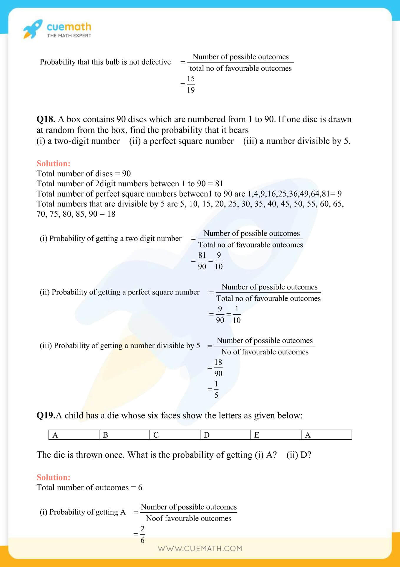 NCERT Solutions Class 10 Maths Chapter 15 Probability 10