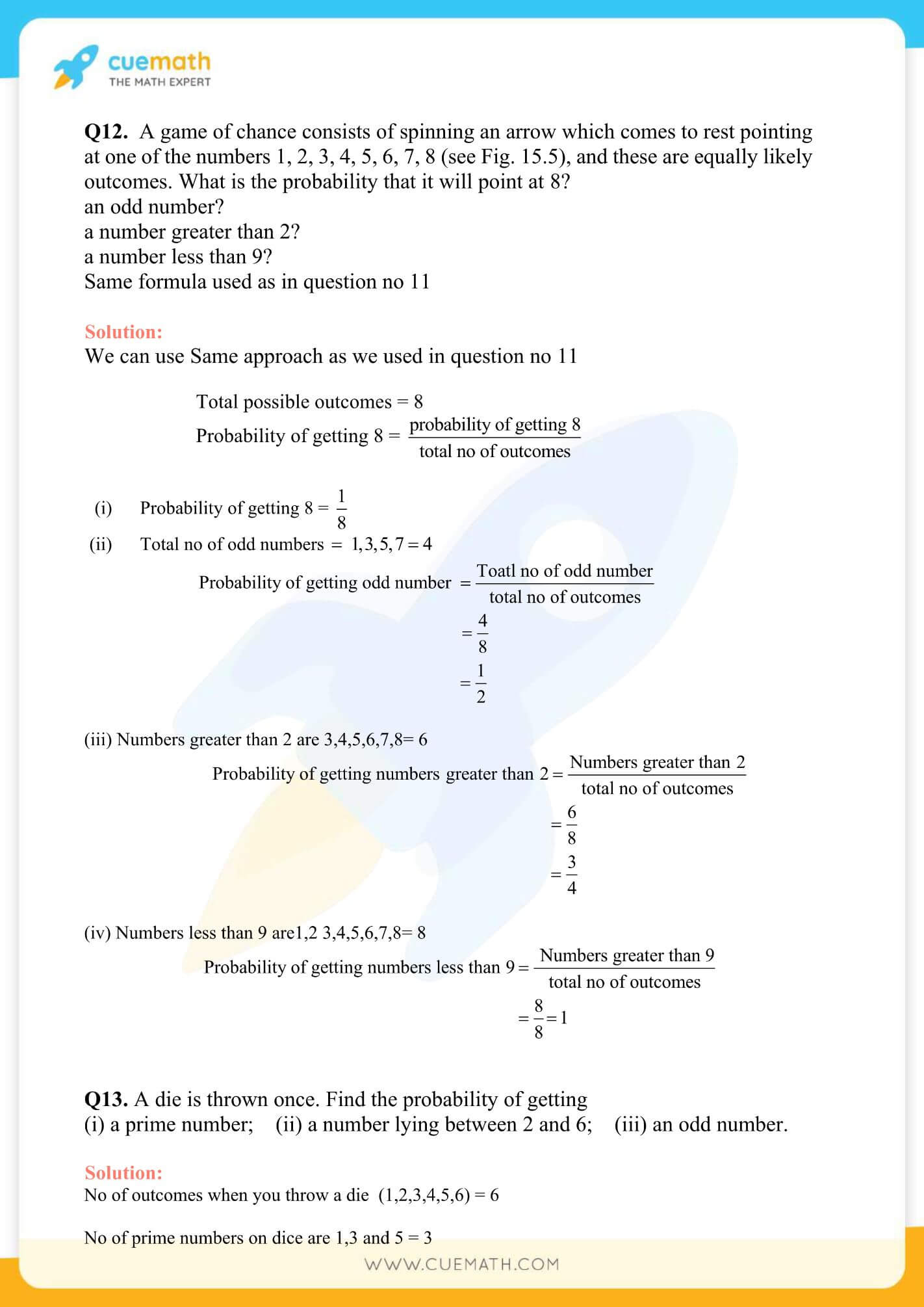 NCERT Solutions Class 10 Maths Chapter 15 Probability 6