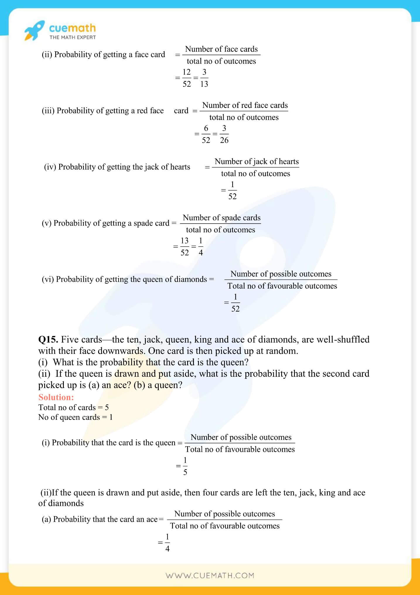 NCERT Solutions Class 10 Maths Chapter 15 Probability 8