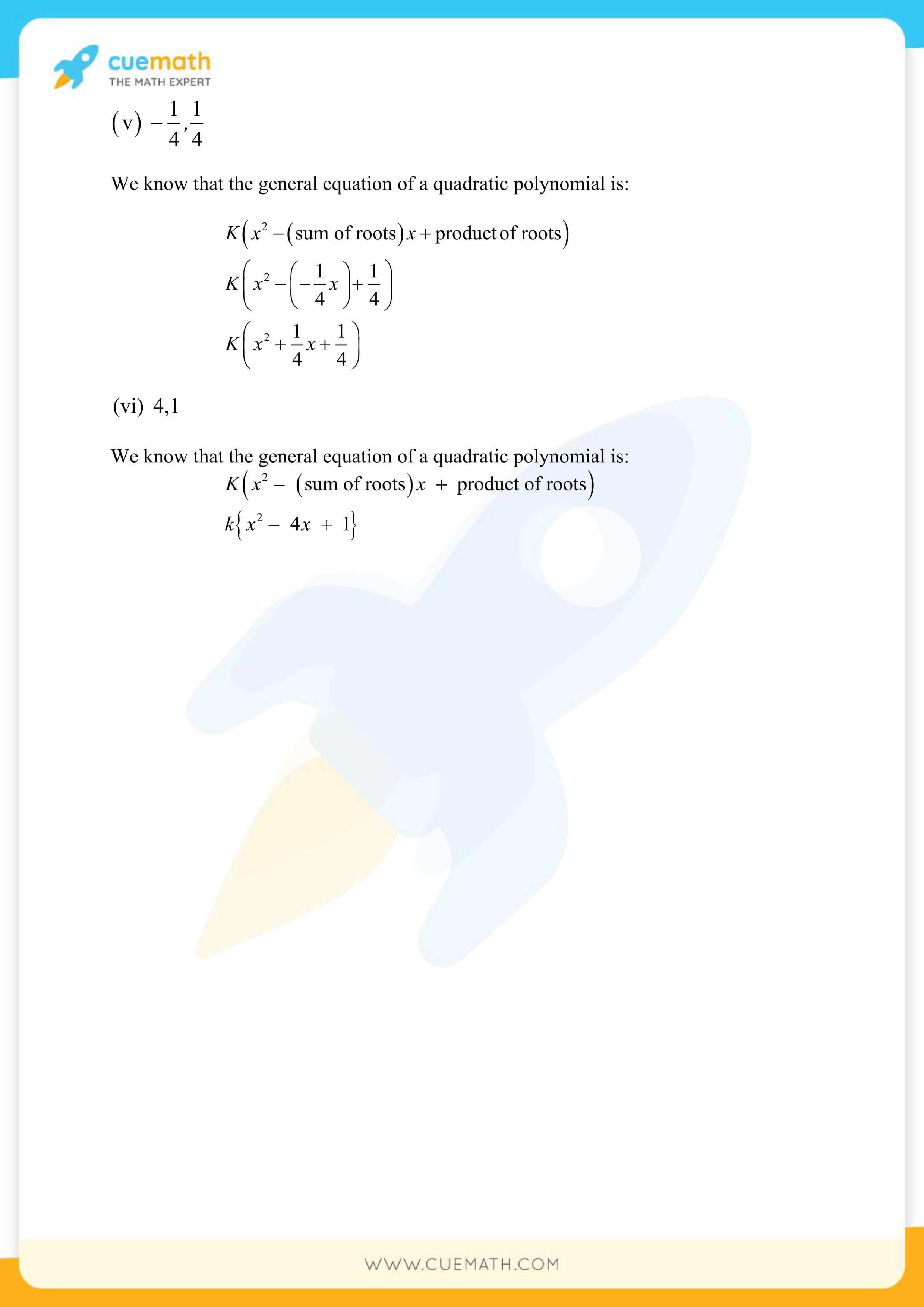 NCERT Solutions Class 10 Maths Chapter 2 Polynomials 10