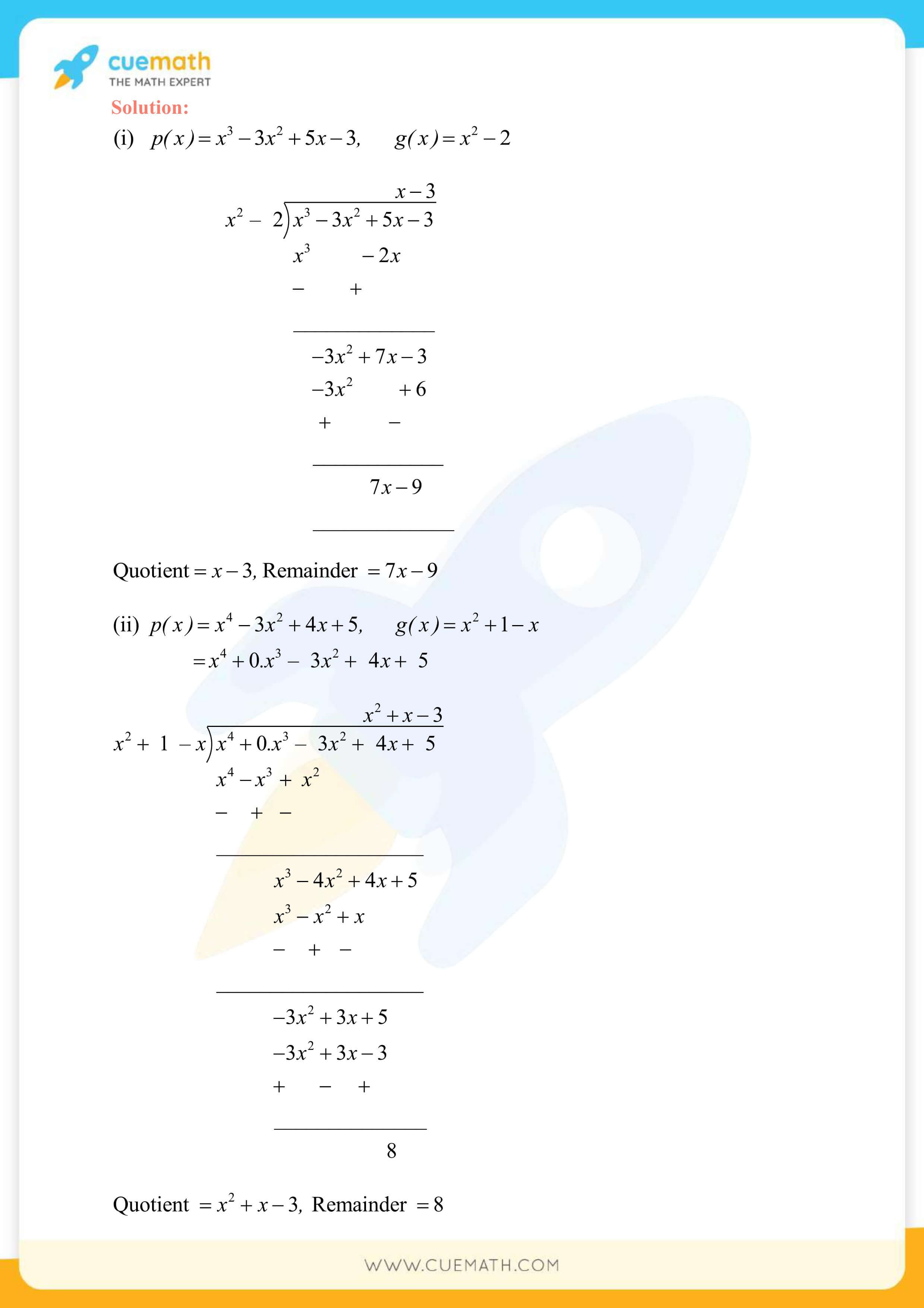 NCERT Solutions Class 10 Maths Chapter 2 Polynomials 12