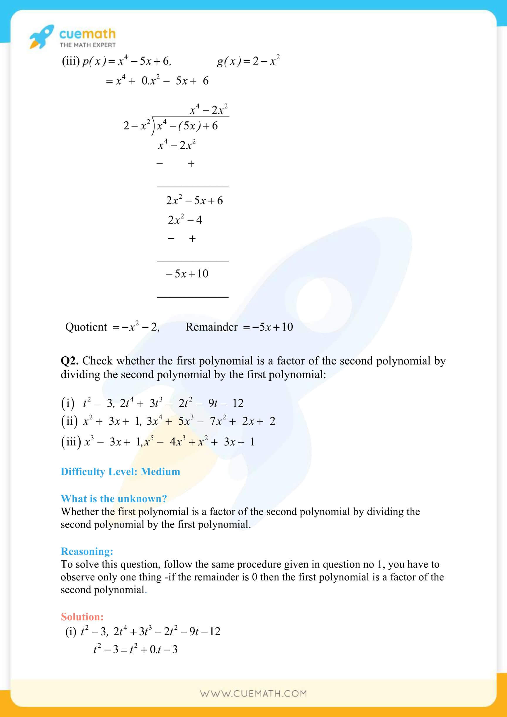 NCERT Solutions Class 10 Maths Chapter 2 Exercise 2.3 13